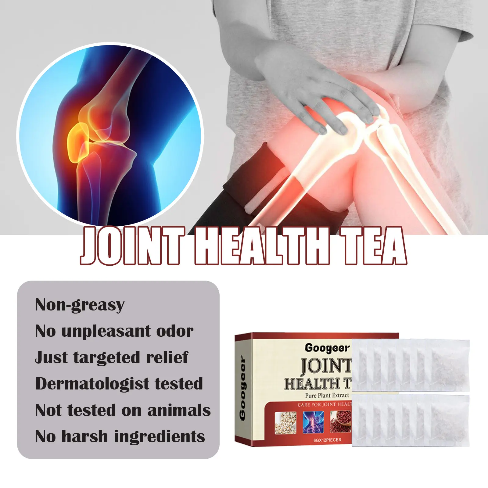 Joint Care Herbal Tea for Bone and Joint Support - Googeeper 11 googeer joint care tea joint pain GOH01 A008 12 WH1 1425
