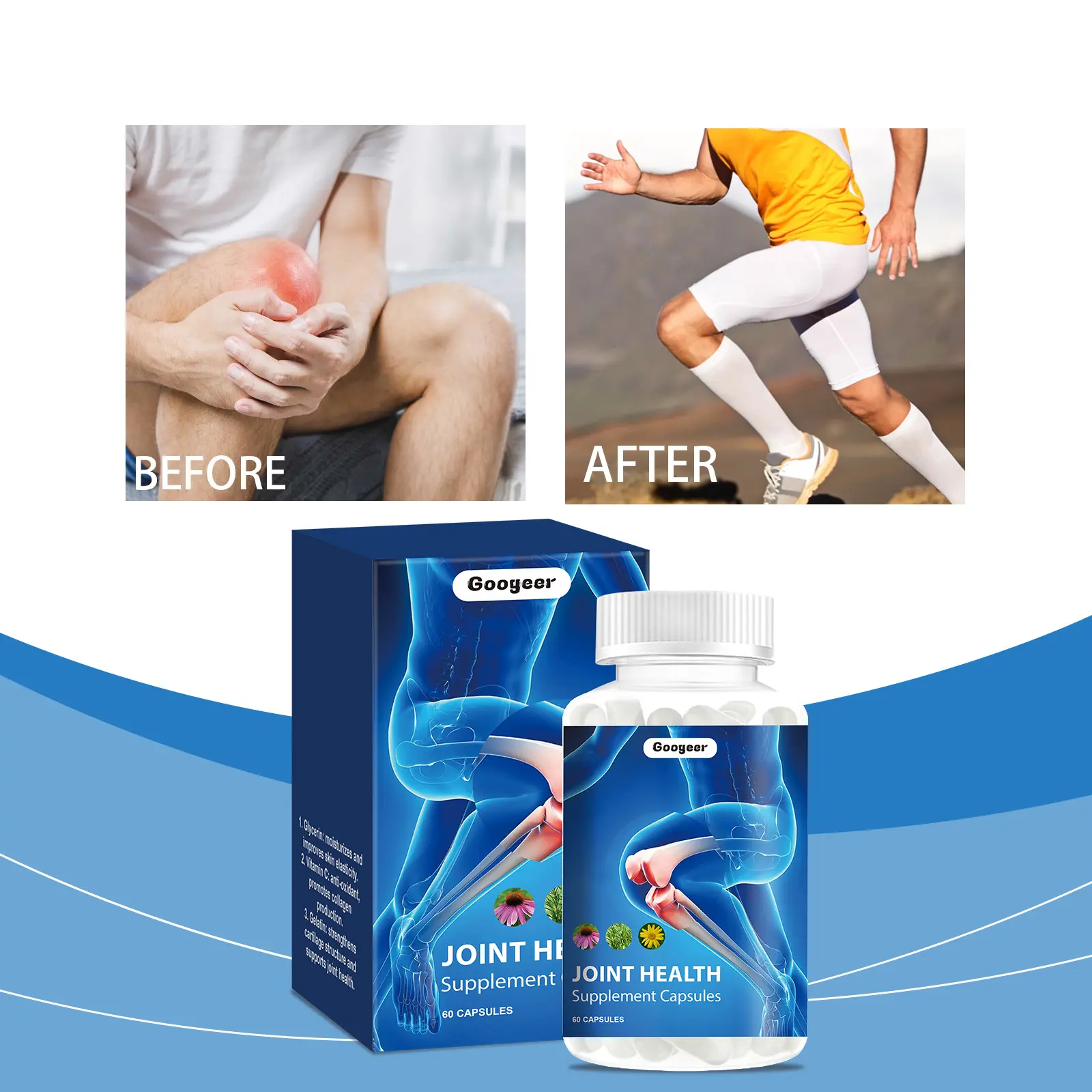 Joint Health Supplement Capsules for Flexibility & Support - Googeer 8 googeer joint health supplement capsules GO I02 0170 01 543