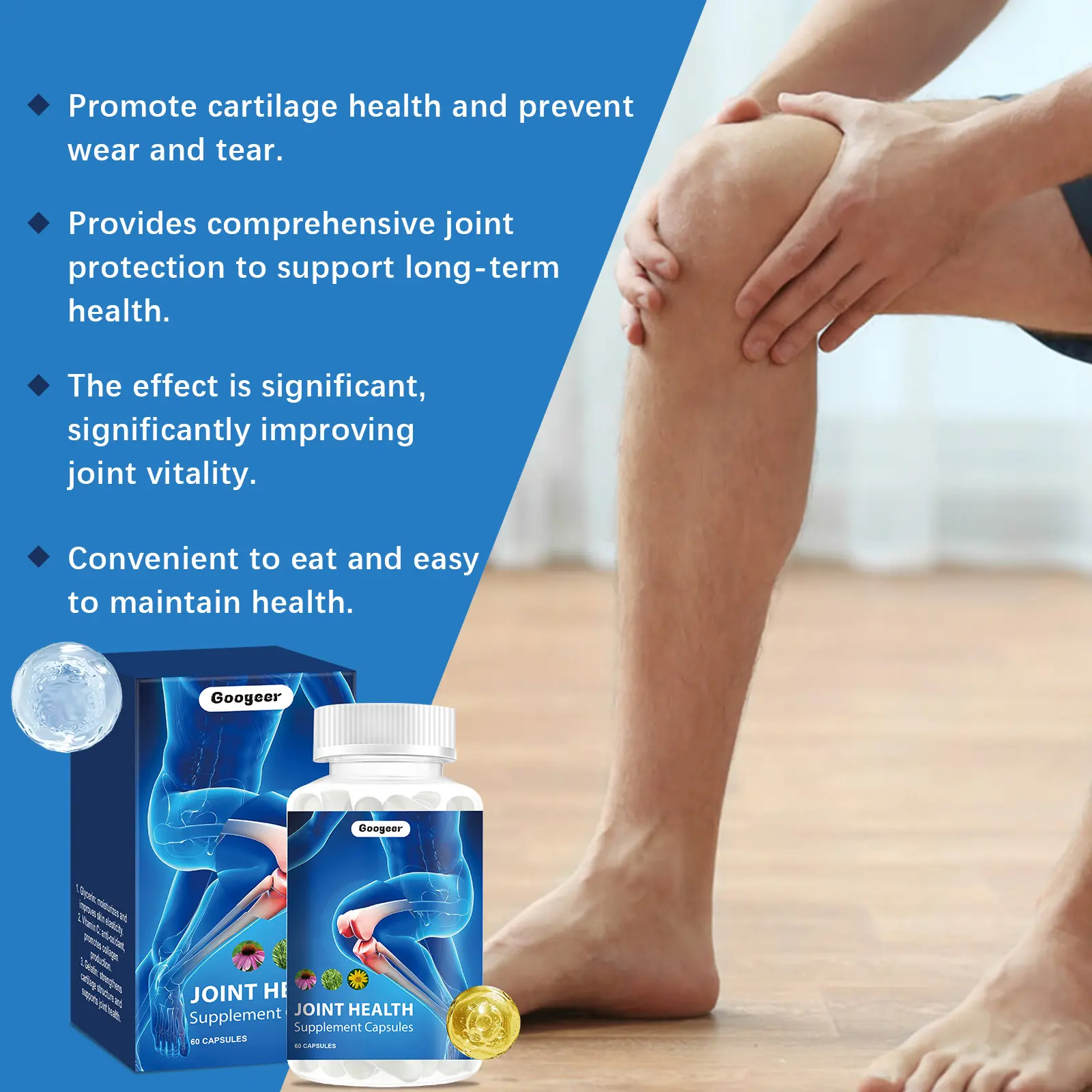Joint Health Supplement Capsules for Flexibility & Support - Googeer 14 googeer joint health supplement capsules GO I02 0170 01 549