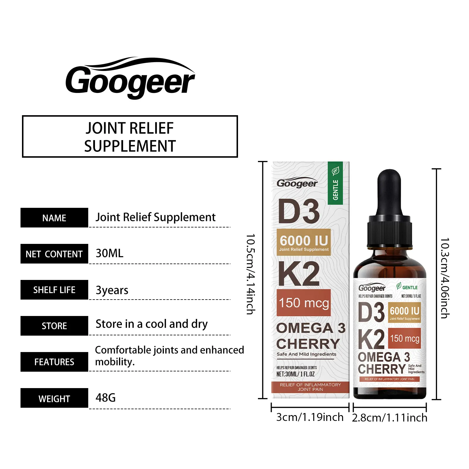 Joint Support Drops for Enhanced Comfort and Mobility 7 googeer joint repair enhancement drops GO I02 0202 01 4665