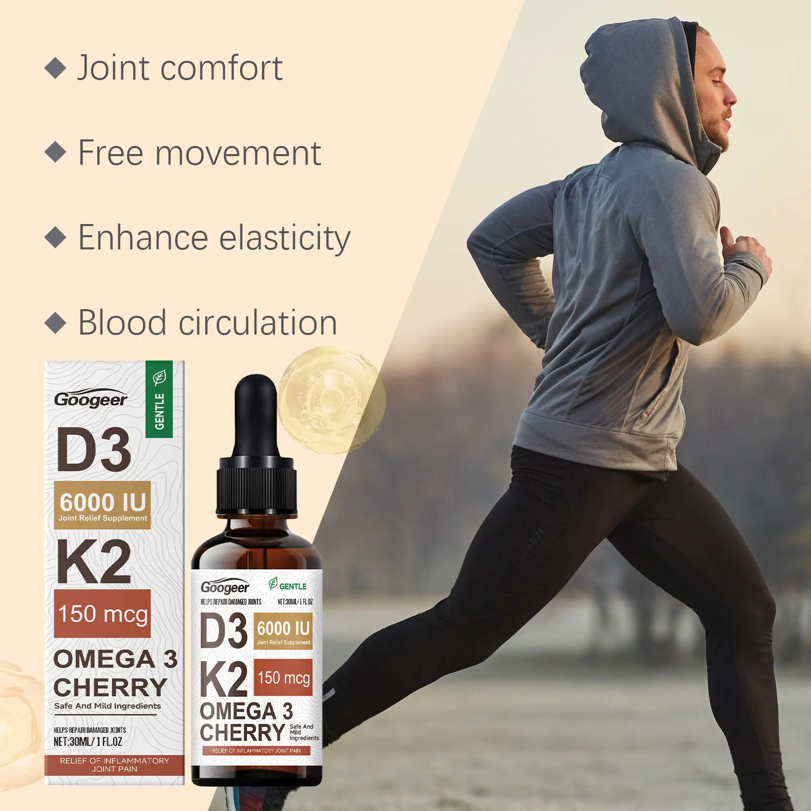 Joint Support Drops for Enhanced Comfort and Mobility 12 googeer joint repair enhancement drops GO I02 0202 01 4667