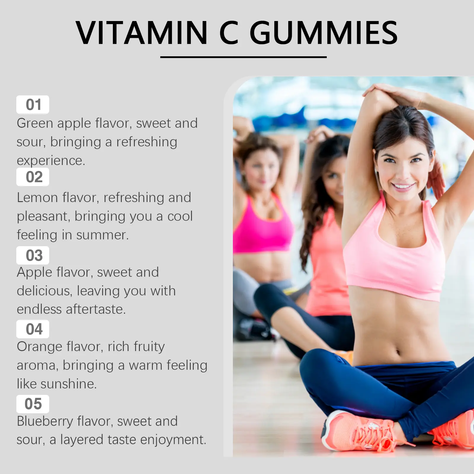 Ketogenic Vitamin C Gummies Dietary Supplement - Googeer 11 googeer ketogenic fat burning gummies GOB08 A001 30 WH1 2956