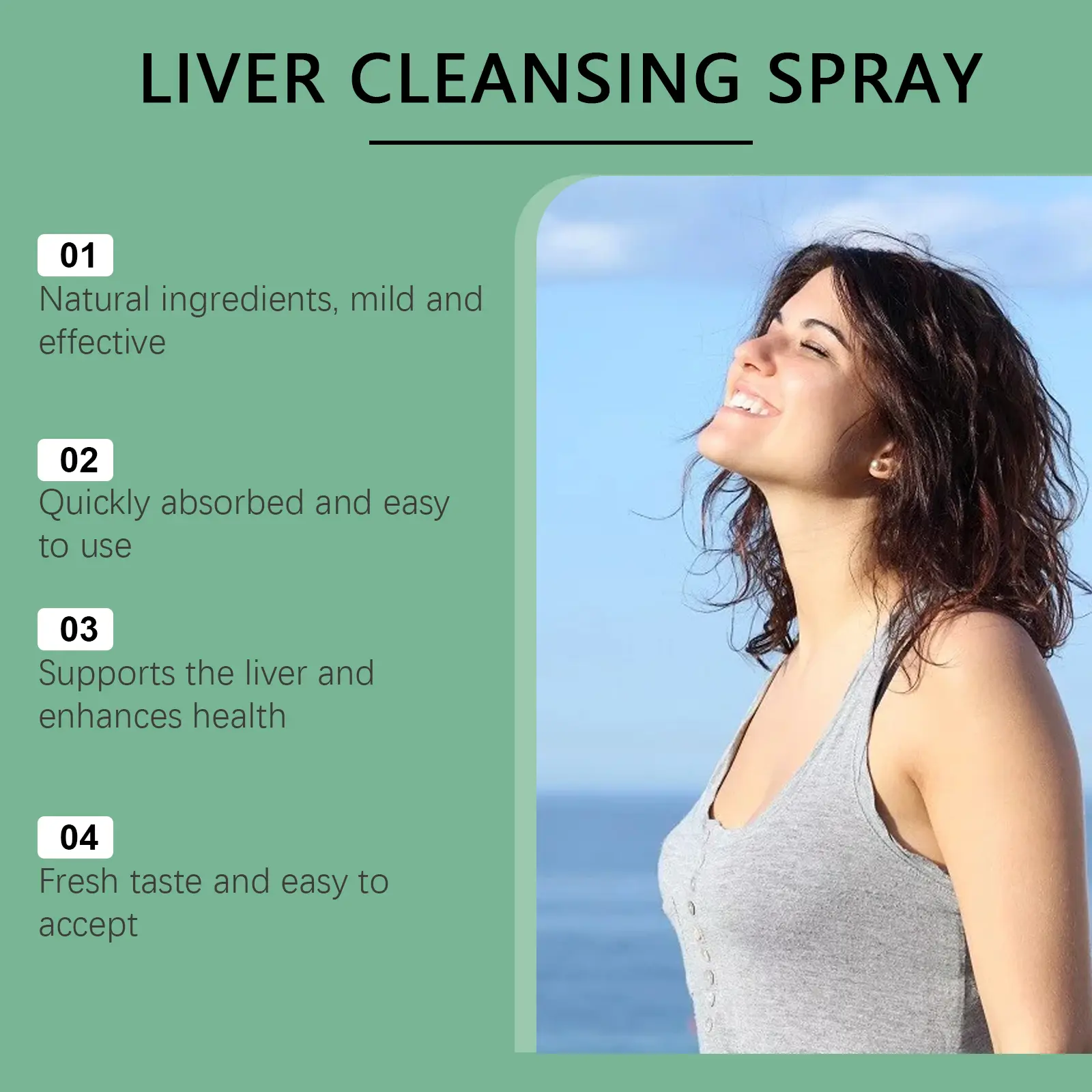 Liver Support Spray - Herbal Nutritional Supplement - Googer 7 googeer liver cleansing spray body GO I02 0162 01 3761