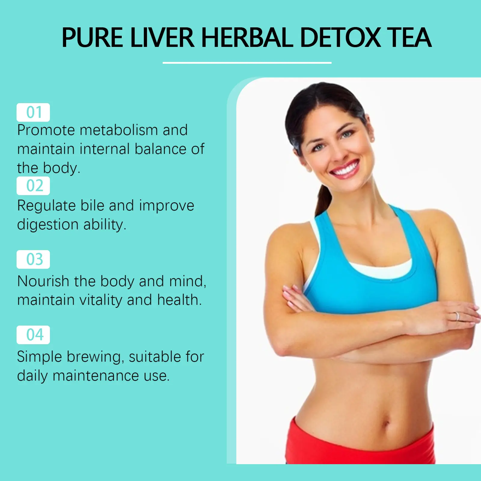 Liver Herbal Tea with Gardenia and Chrysanthemum - Googer 16 googeer liver herbal detox tea GO I01 0022 01 80