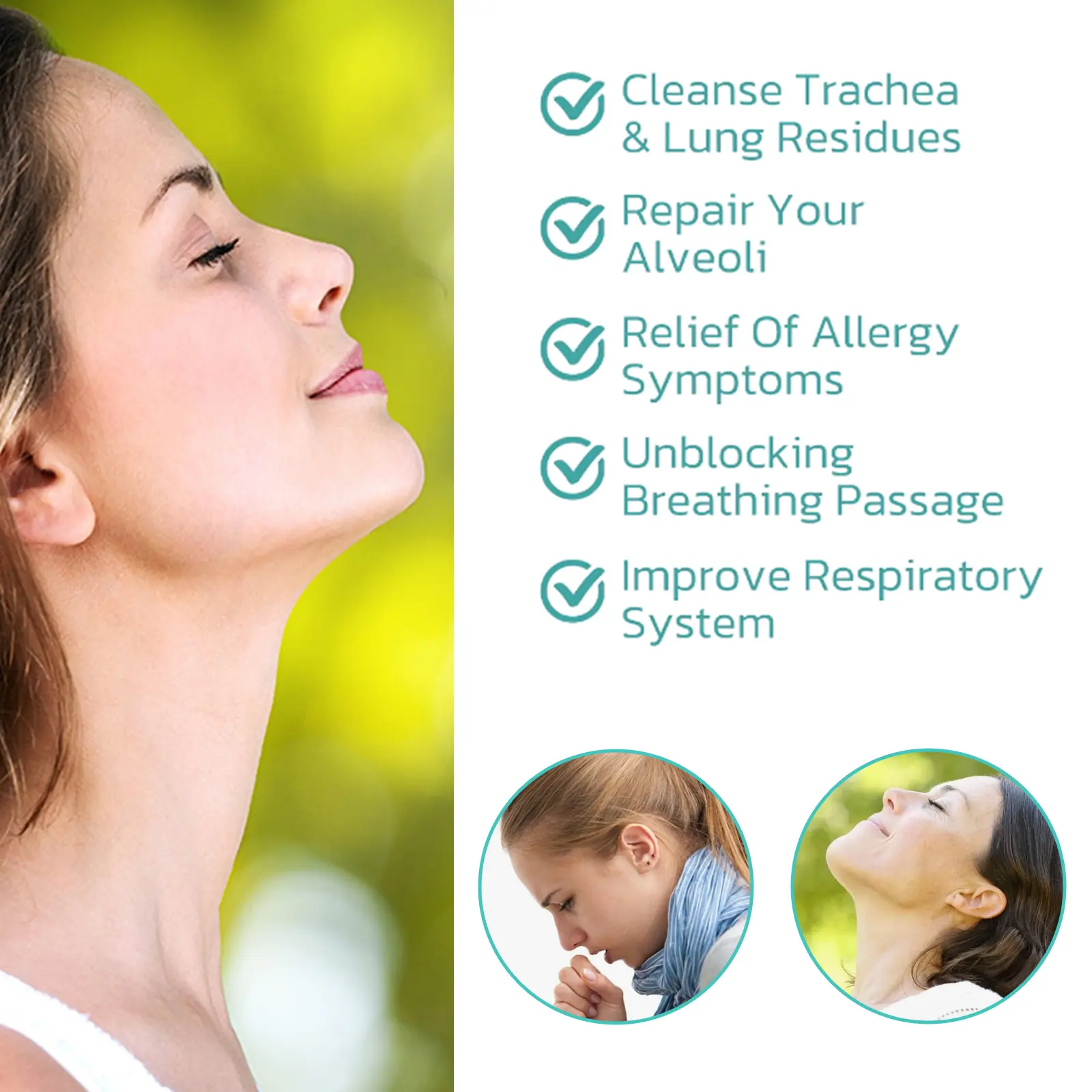 Throat Spray for Soothing Relief with Eucalyptus & Peppermint - Googeer 15 googeer lung cleansing spray throat GOB07 A002 30 WH1 597