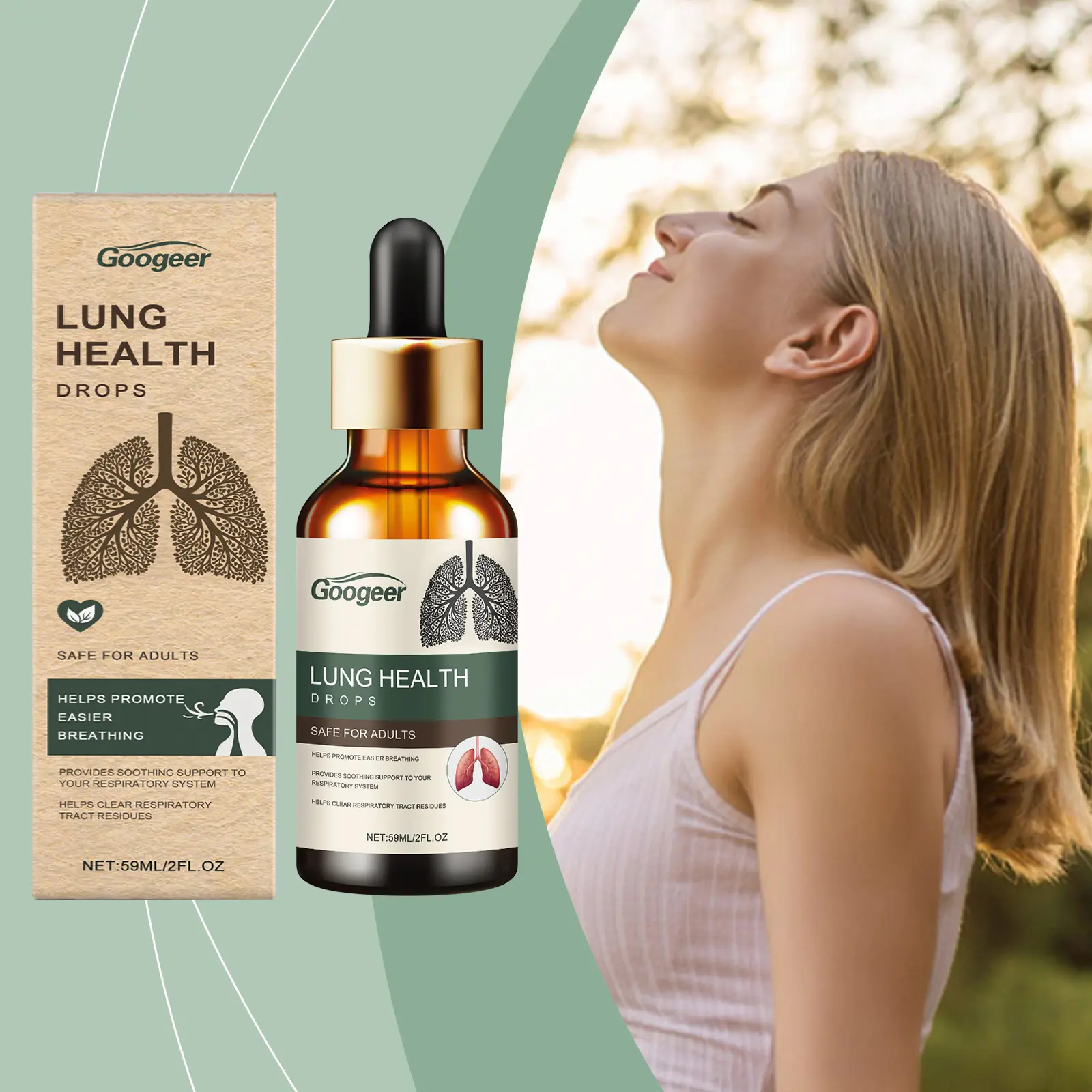 Lung Clearing Dietary Supplement for Wellness Support - Googeer 8 googeer lung clearing dietary supplements GO I02 0199 01 187