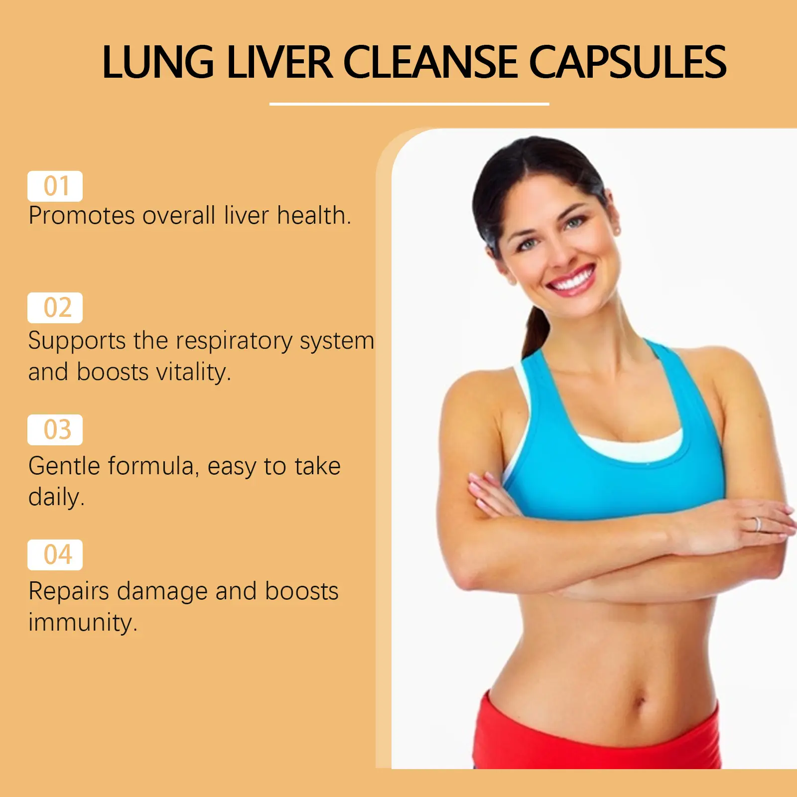 Herbal Lung and Liver Support Capsules for Respiratory Wellness 16 googeer lung liver clearing herbal capsules GO I02 0209 01 4980