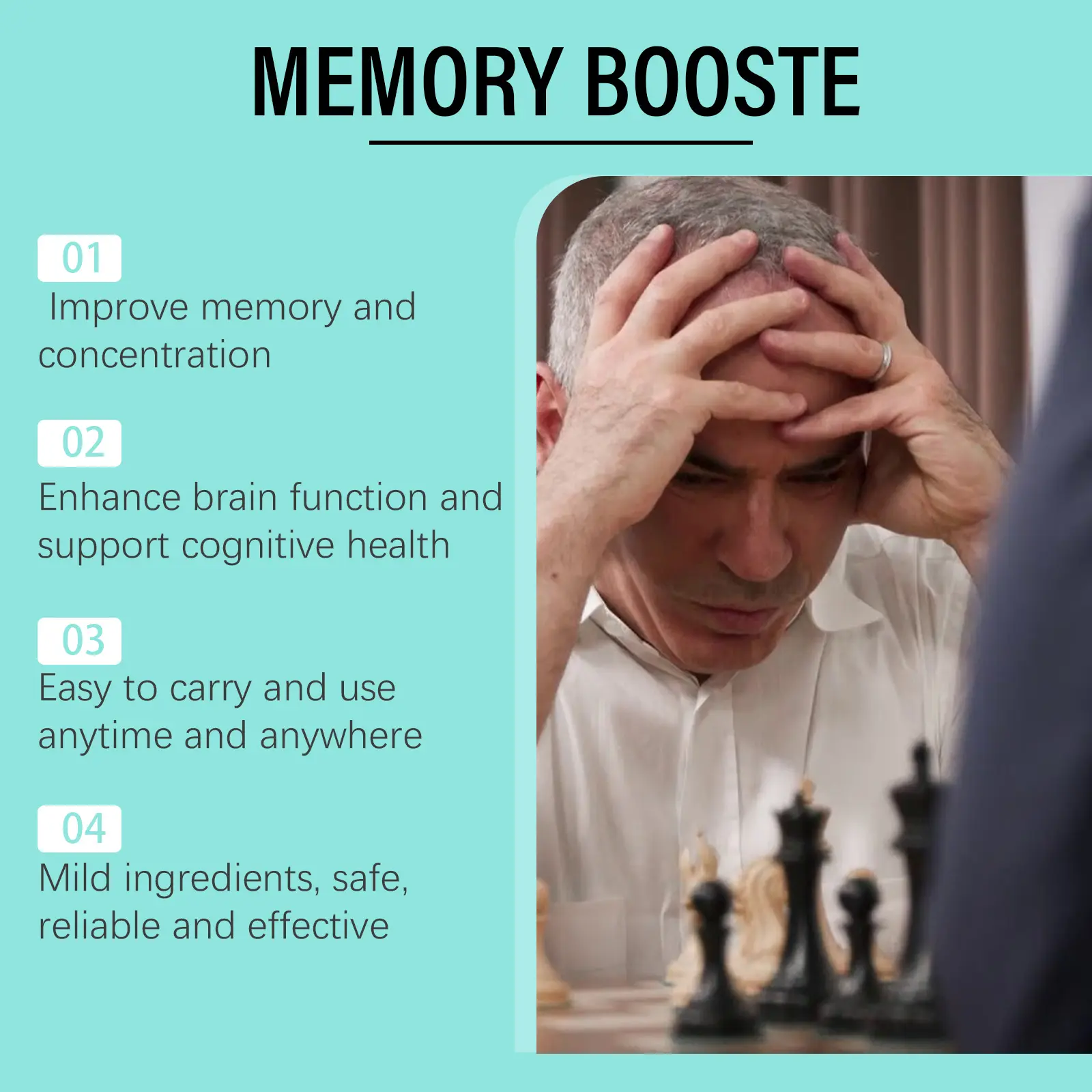 Brain Health Supplement Drops - Cognitive Support Formula 13 googeer memory booster body GO B07 0075 01 4865