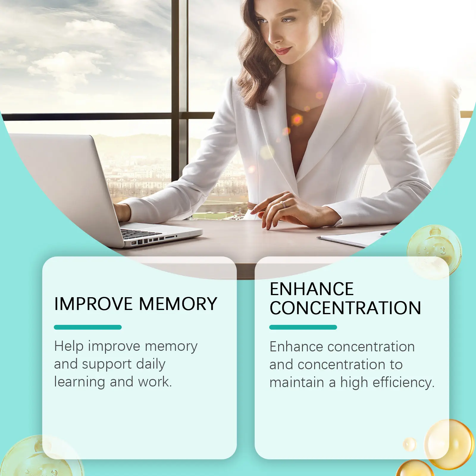 Brain Health Supplement Drops - Cognitive Support Formula 14 googeer memory booster body GO B07 0075 01 4866