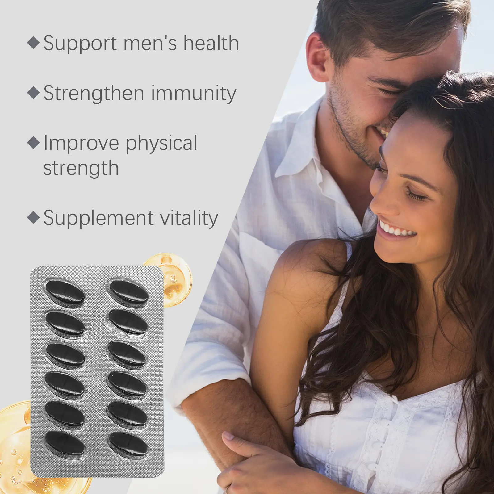 Men's Wellness Softgel Supplement for Vitality - Googer 13 googeer men's enhancement softgel GO I02 0210 01 327
