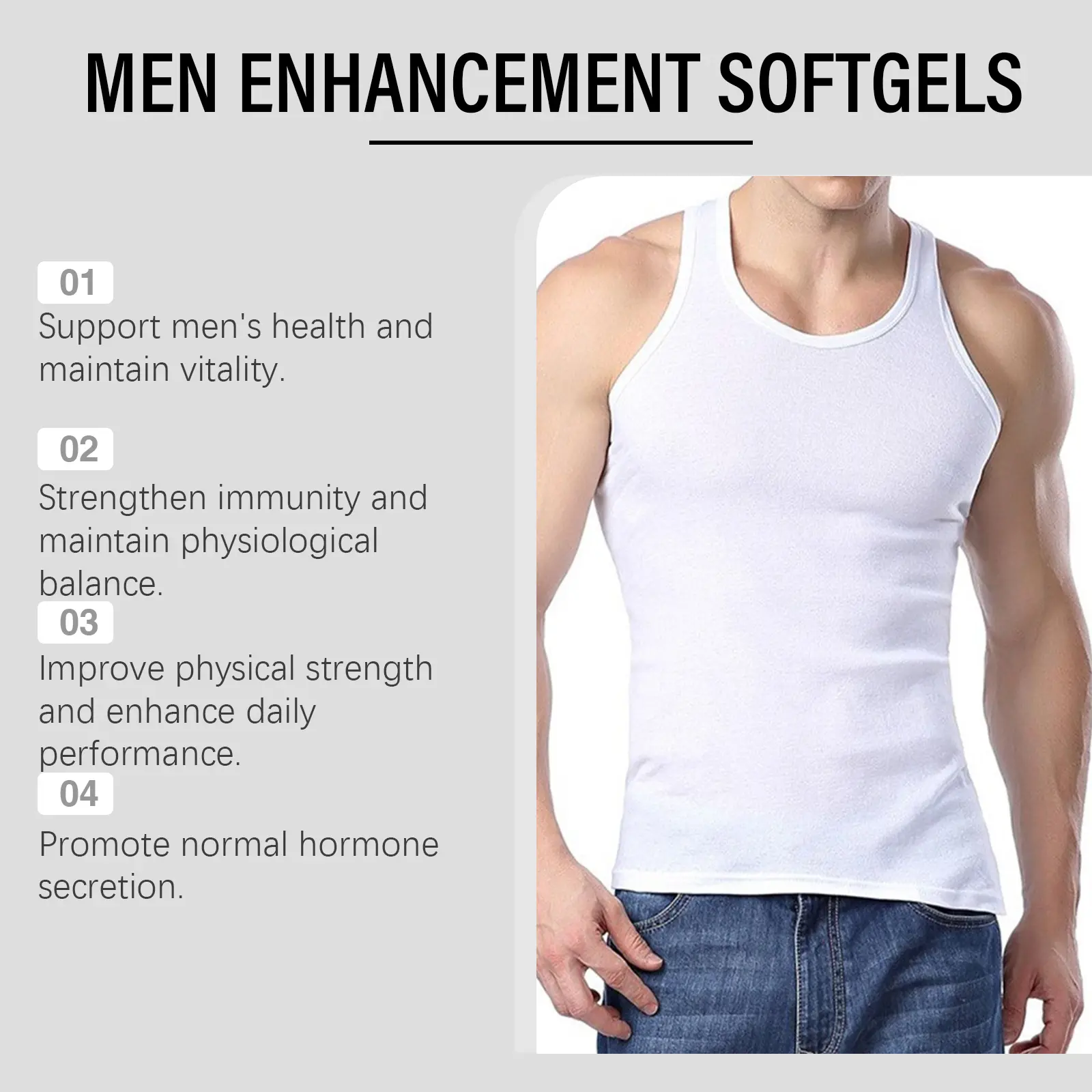 Men's Wellness Softgel Supplement for Vitality - Googer 16 googeer men's enhancement softgel GO I02 0210 01 330