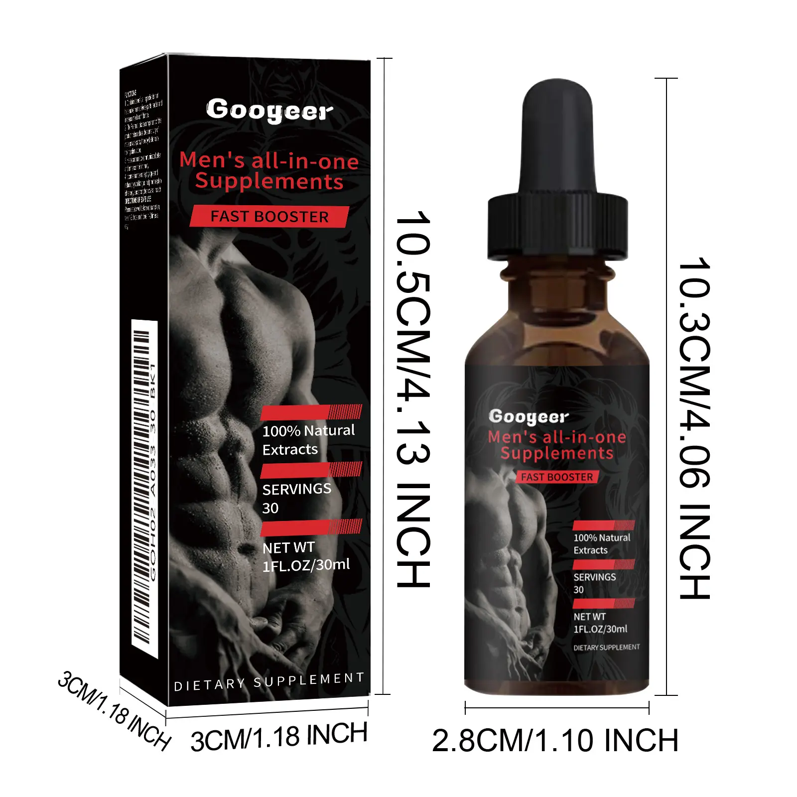 Men's All-In-One Supplement for Energy and Vitality 7 googeer men all in one supplement fatigue GOH02 A033 30 BK1 4331