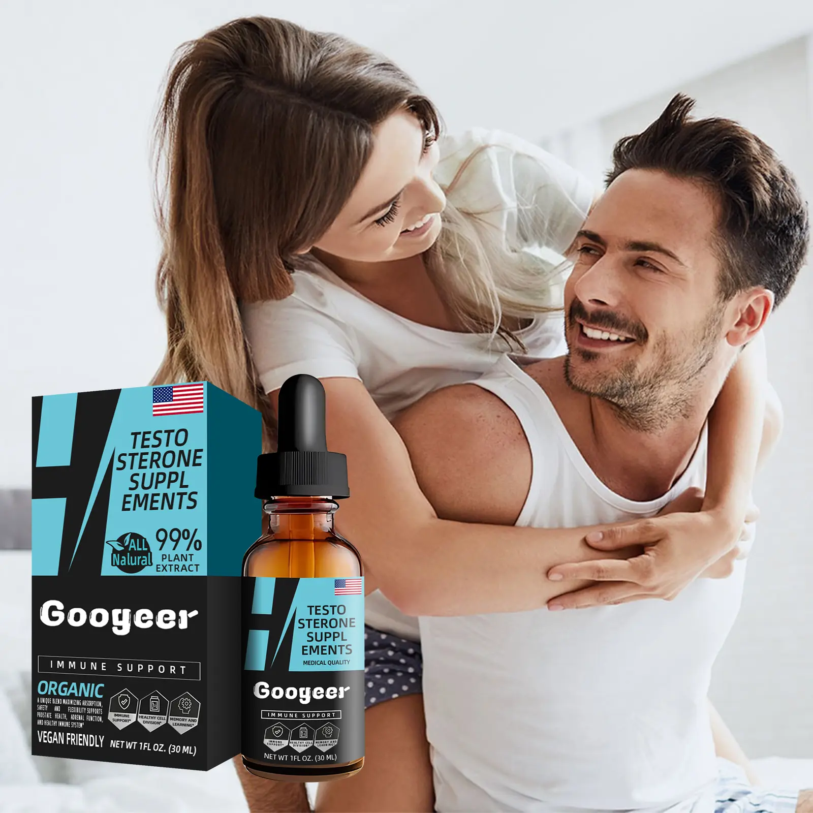 Men's Body Care Supplement Drops for Vitality & Energy | Googeer 8 googeer men body care agent GOA08 A013 30 BK1 1059