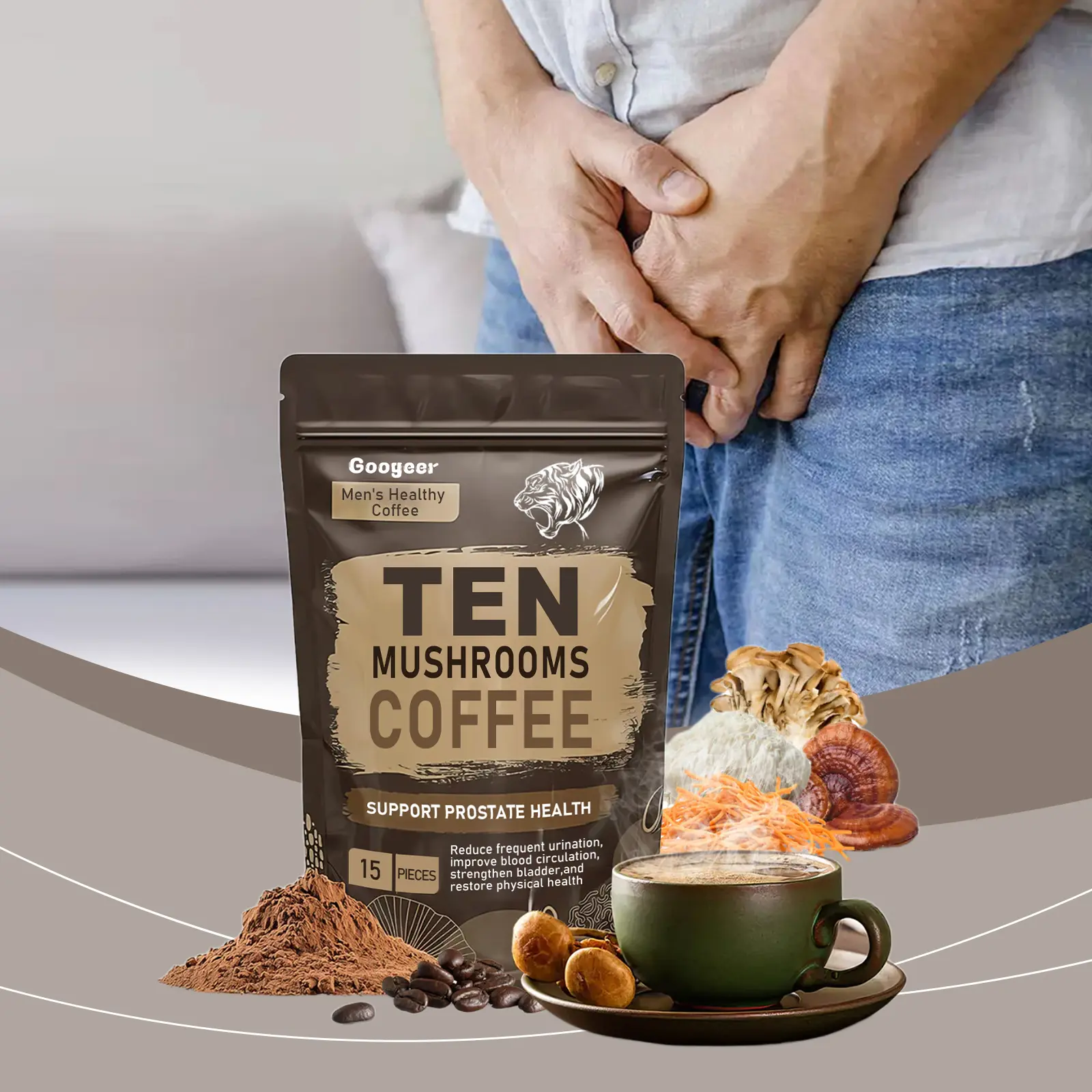 Men's Energy Coffee with Xylitol for Vitality & Daily Motivation - Googeer 8 googeer men healthy coffee GOB11 A011 15 BN1 489