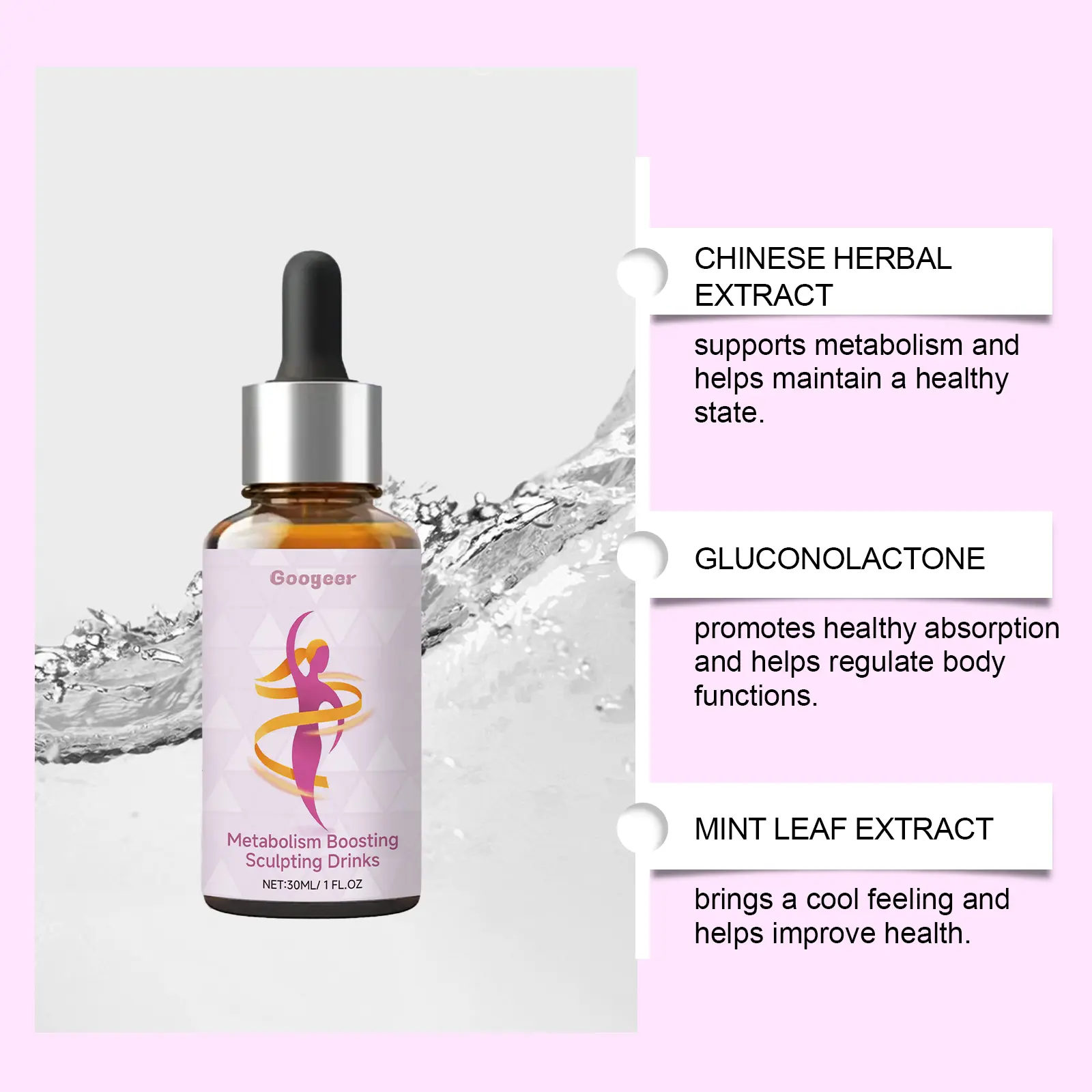 Metabolism Health Drops for Metabolic Support - Googeer 14 googeer metabolism health drops sculpture GO B07 0077 01 858