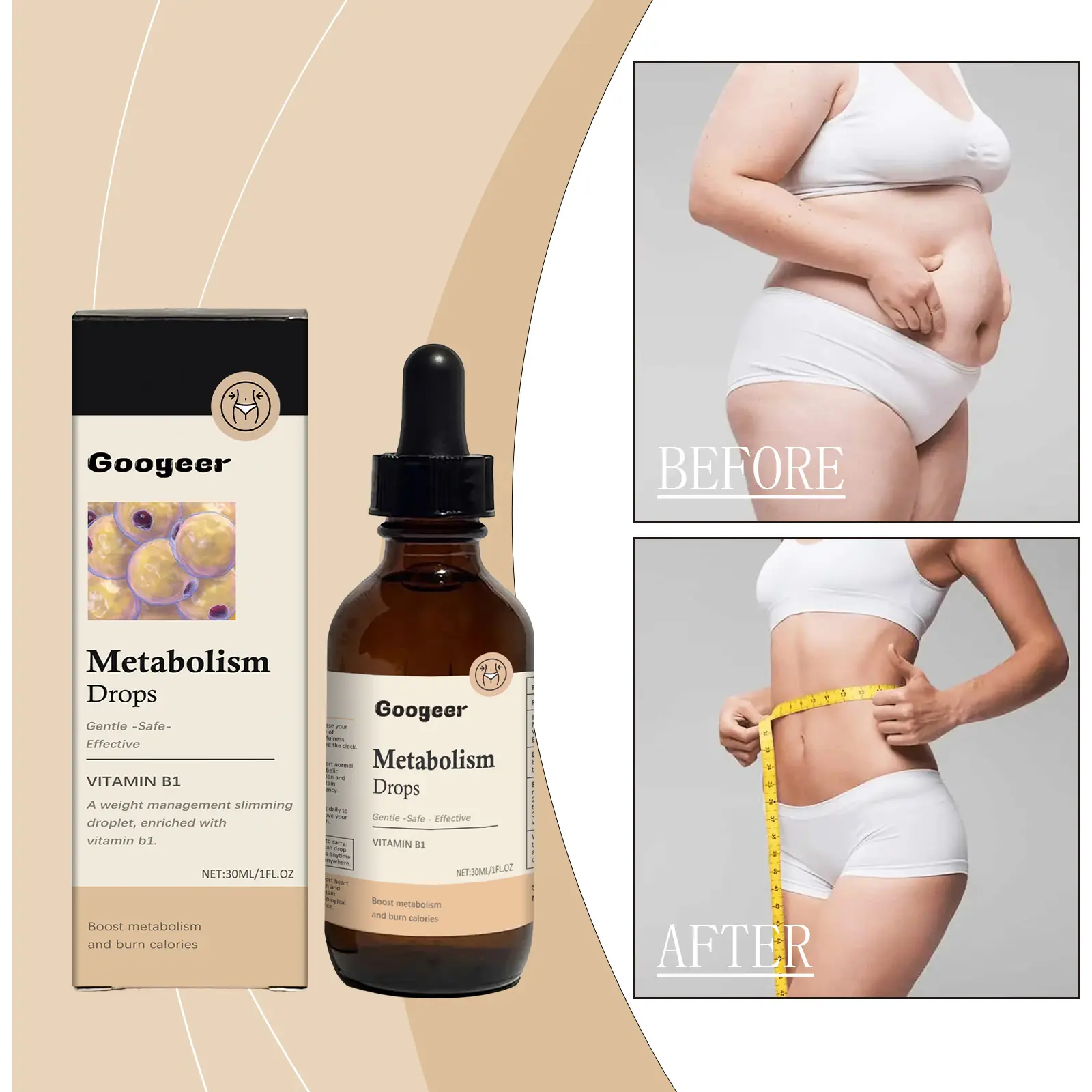 Metabolism Vitamin Drops for Energy Support - Googeer 8 googeer metabolism vitamin drops lower GOI02 A053 30 BK1 2731