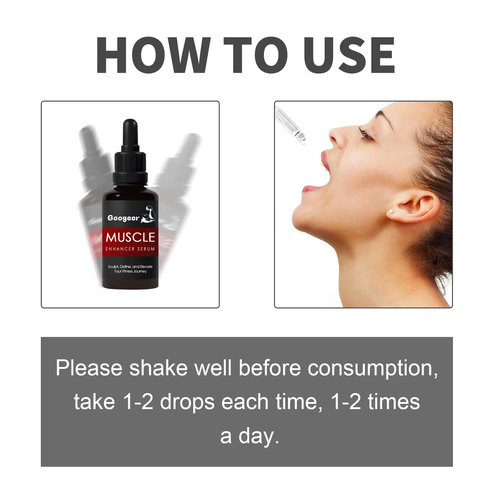 Muscle Support Formula with B Vitamins & Cayenne Extract 10 googeer muscle enhancer shaper GOH02 A024 1 BK1 4276