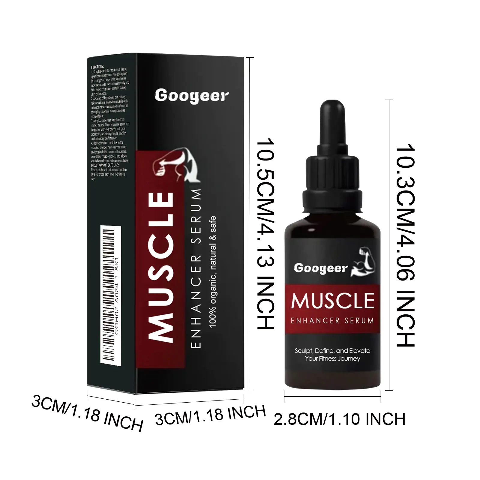 Muscle Support Formula with B Vitamins & Cayenne Extract 7 googeer muscle enhancer shaper GOH02 A024 1 BK1 4278