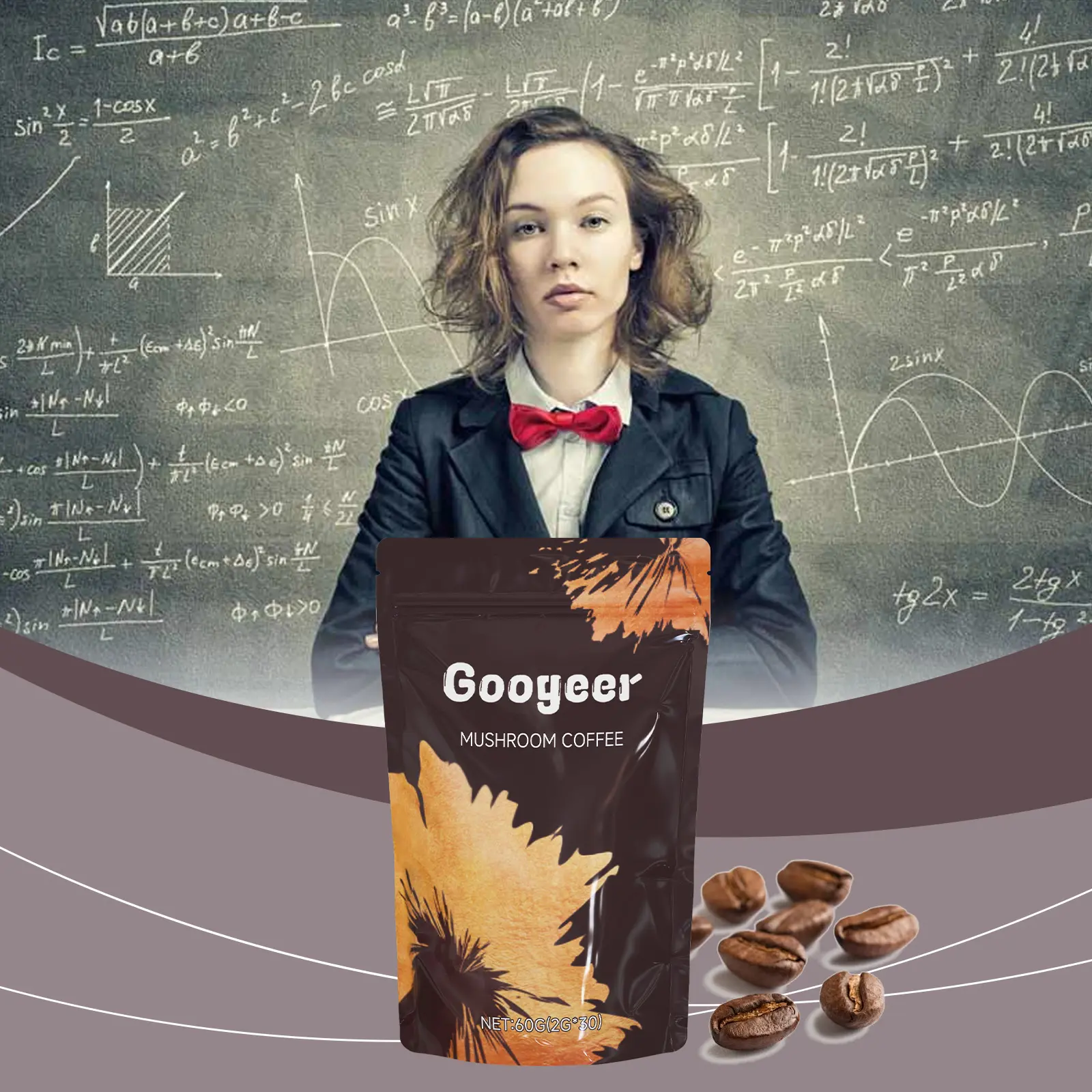 Mushroom Coffee Mix with Low Sugar Xylitol - Googeer 8 googeer mushroom coffee body treatment GO I03 0005 01 1130