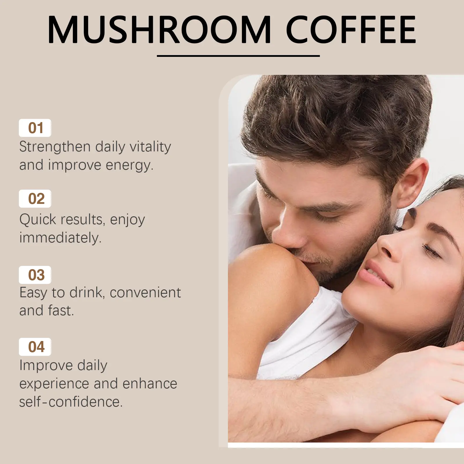 Mushroom Coffee for Men with Black Coffee & Xylitol - GoGetter 11 googeer mushroom coffee for men GO I03 0004 01 3863