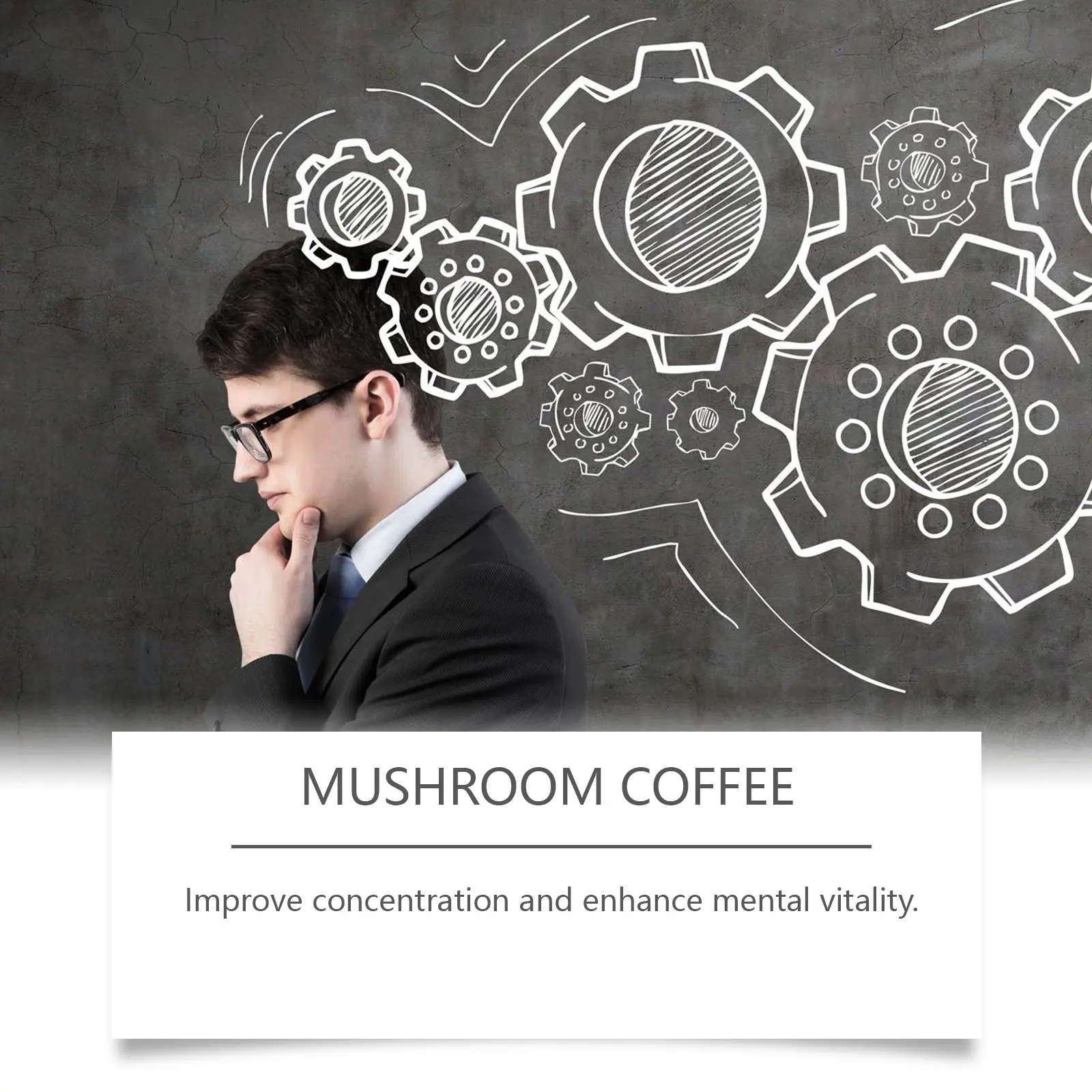 Mushroom Instant Coffee - Low Sugar & Low Calorie Blend 13 googeer mushroom instant coffee cure GO I03 0013 01 4532