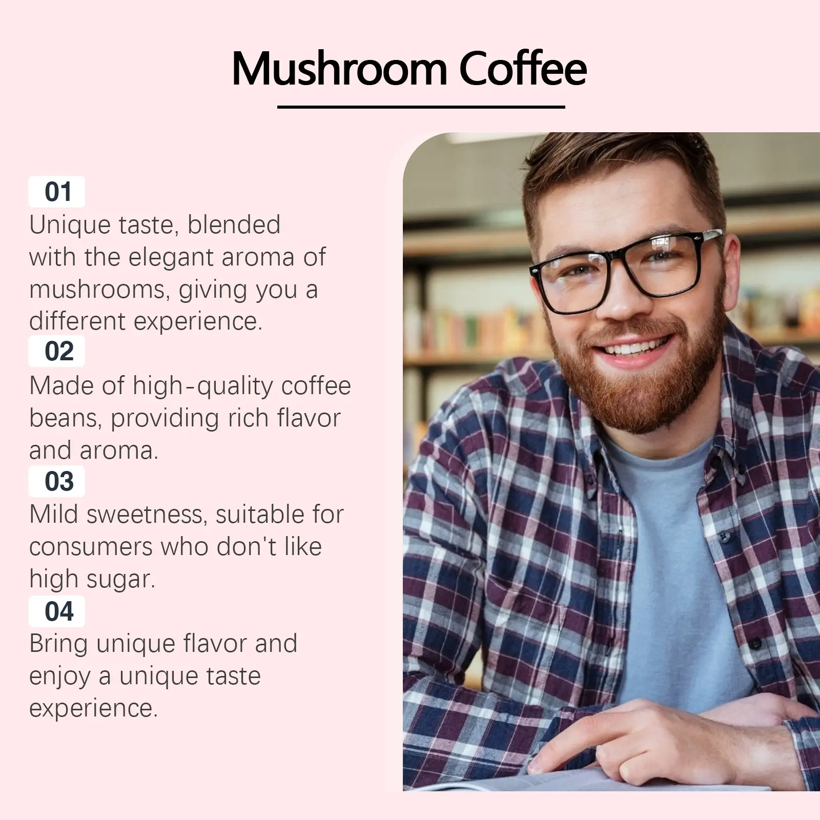Mushroom Instant Coffee - Low Sugar & Low Calorie Blend 11 googeer mushroom instant coffee cure GO I03 0013 01 4538