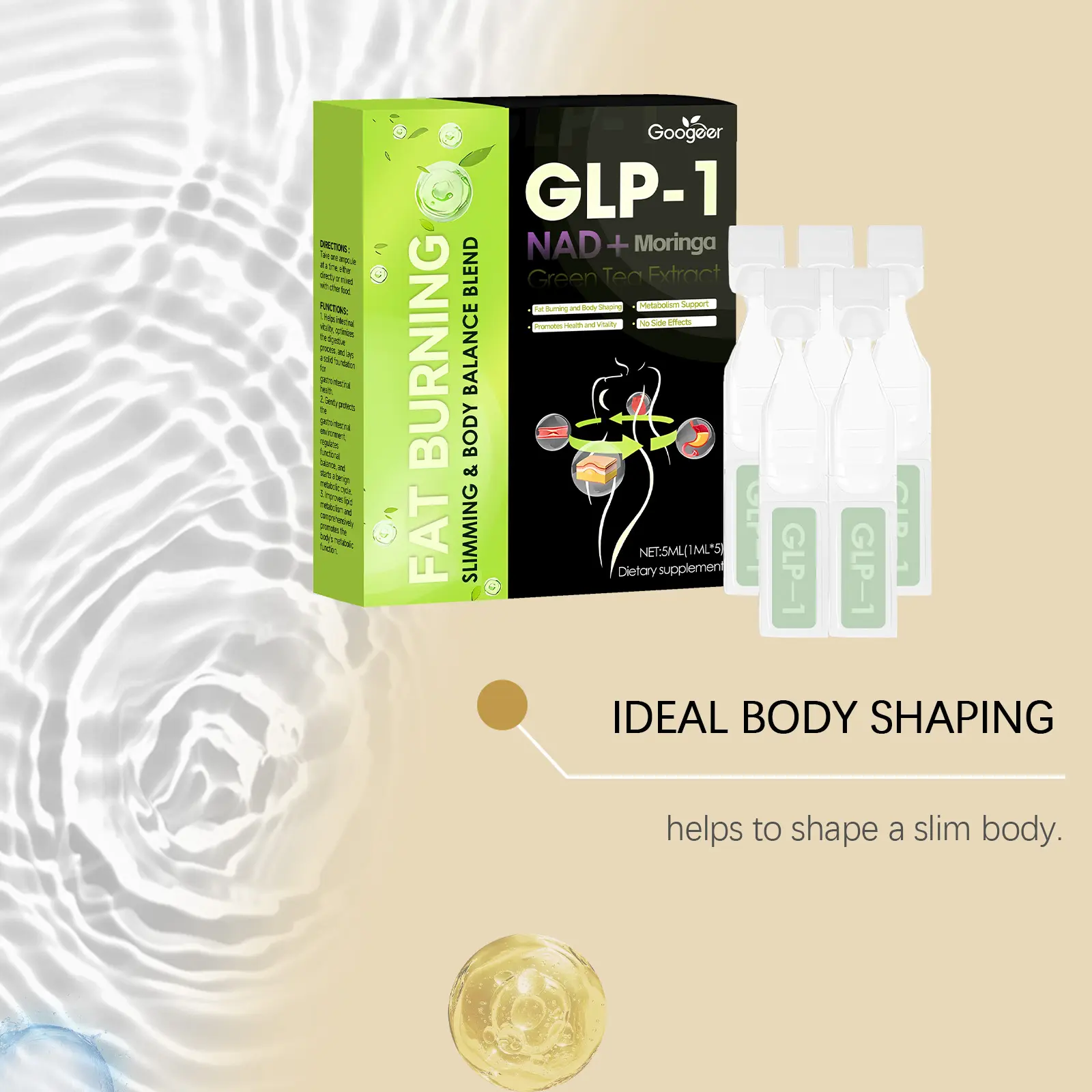 Natural Weight Management Capsules for Metabolism Support 13 googeer natural fat reducing drops GO I03 0038 01 5548