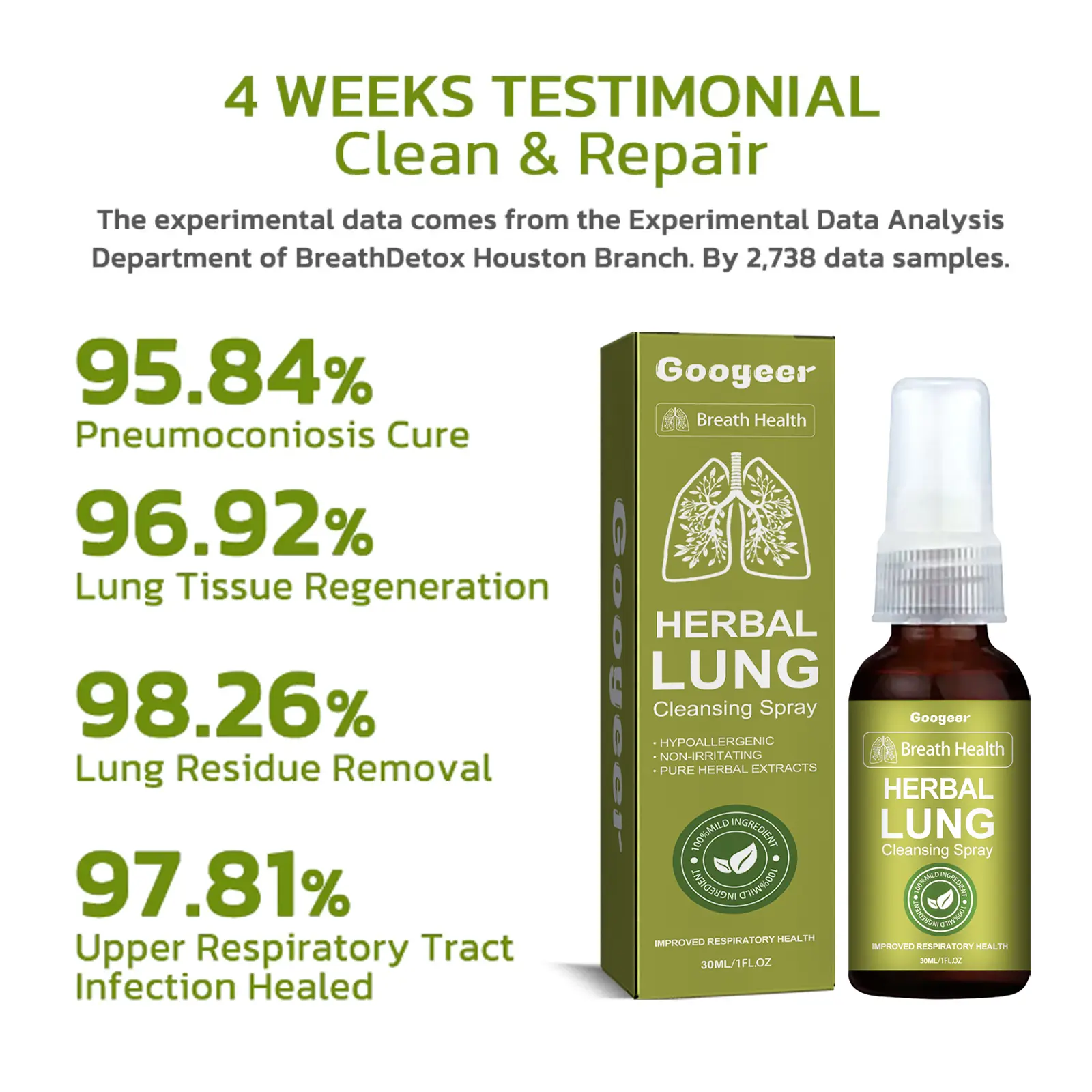 Herbal Respiratory Support Spray for Throat Relief by Googeer 12 googeer natural herbal spray cough throat breathing GOH02 A051 30 GN1 1596