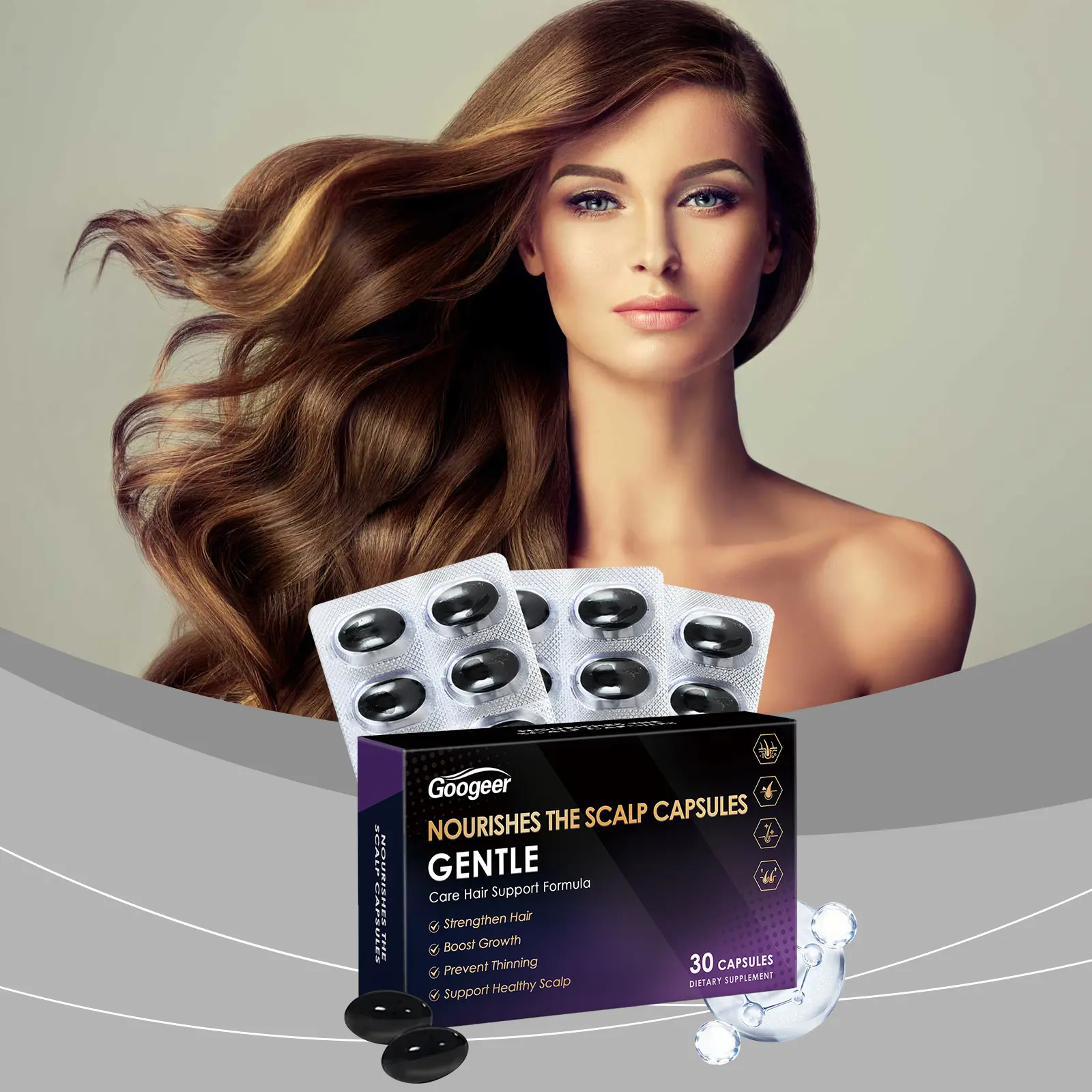 Scalp Growth Supplement Capsules for Hair Health & Strength 8 googeer nourishing scalp growth capsule GO I02 0213 01 4740
