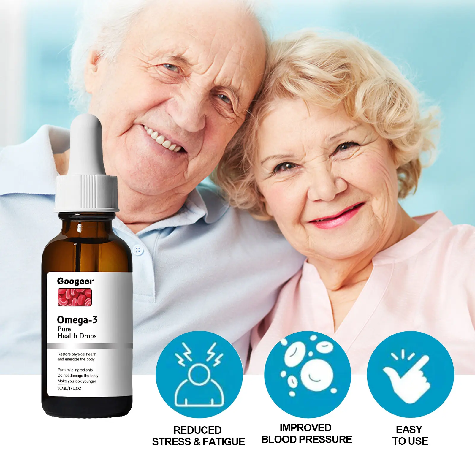 Omega-3 Pure Health Drops with Turmeric & Eucommia Ulmoides - Googeer 15 googeer omega 3 pure health drops GOI02 A003 30 WH1 1688