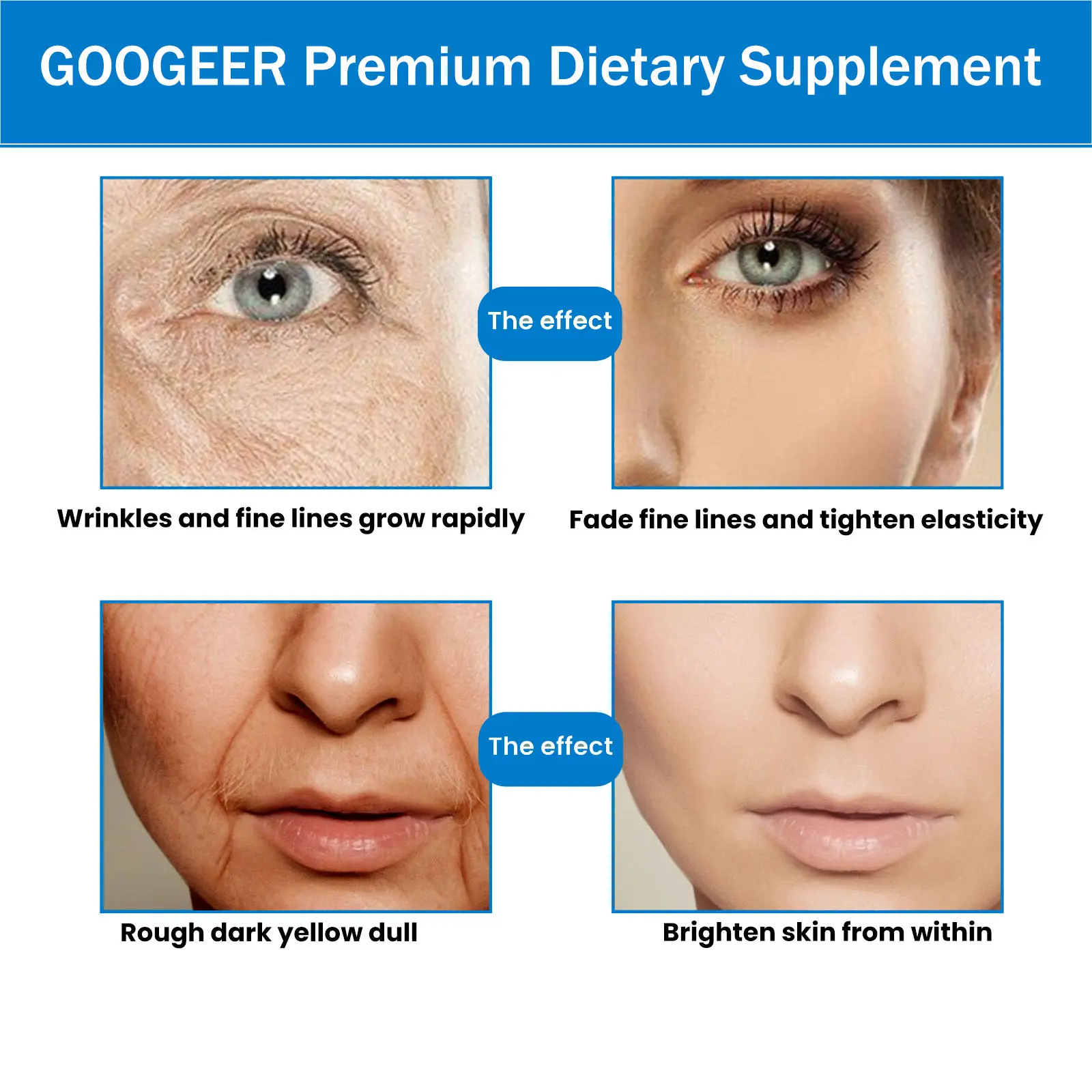 Biotin and Collagen Supplement for Hair, Skin, and Nails by Googeer 15 googeer premium dietary supplement skin hair GOI02 A017 30 BK1 1866