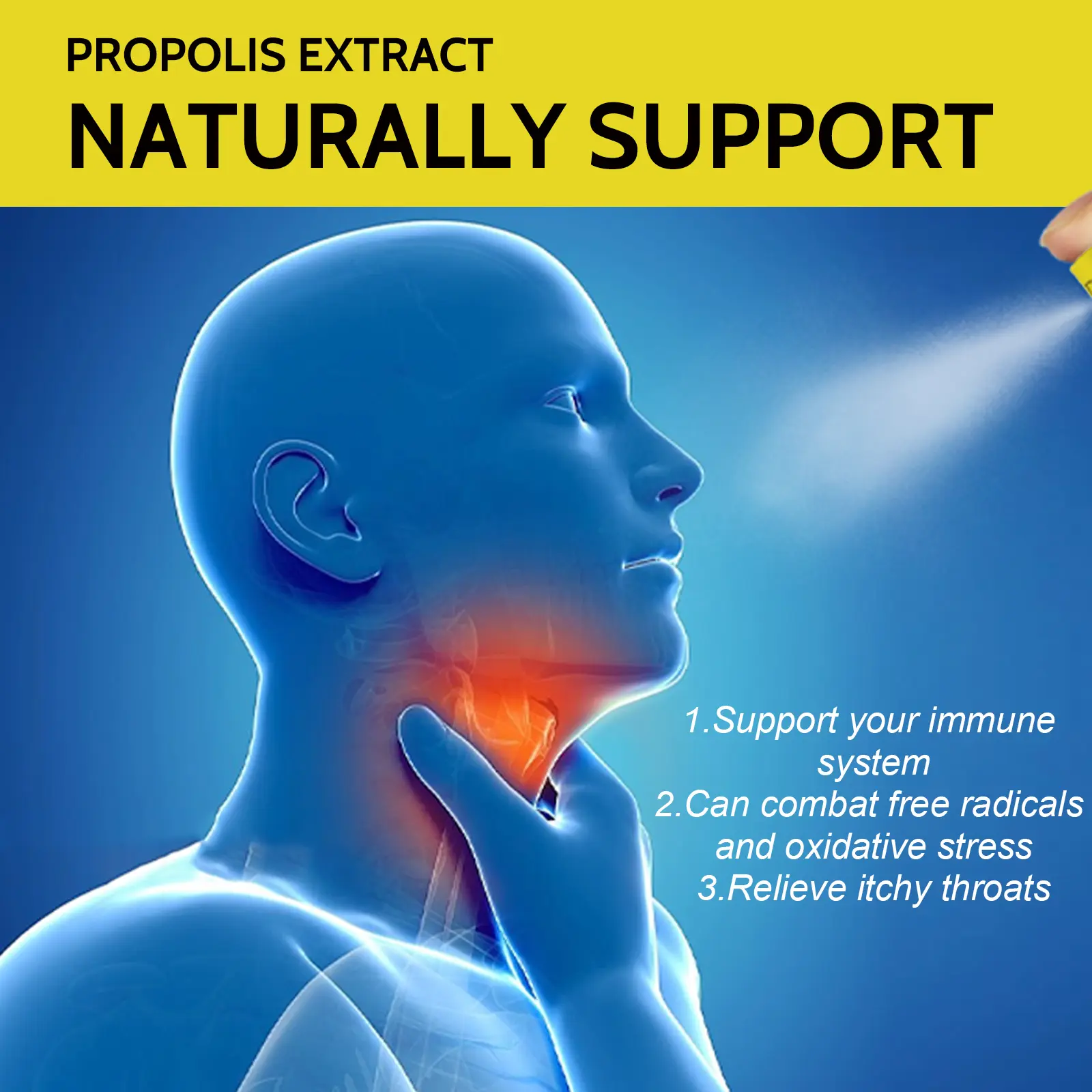 Propolis Throat Spray for Sore, Dry, and Itchy Throat Relief 11 googeer propolis throat spray sore GOH02 A017 30 YE1 4420