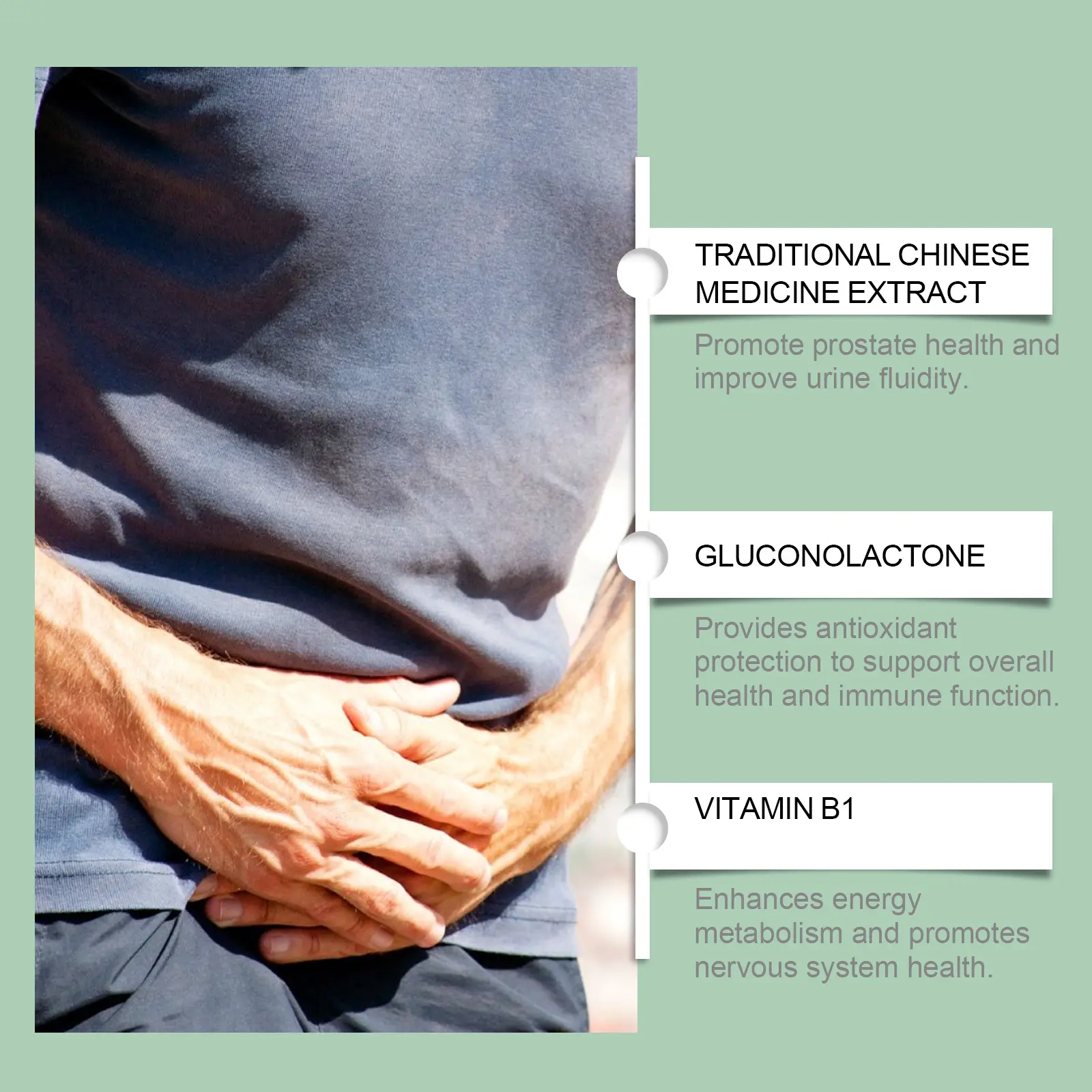 Prostate Health Supplement with Mint Leaf Extract - Googeer 14 googeer prostate supplement body GOB11 A002 60 BK1 2663