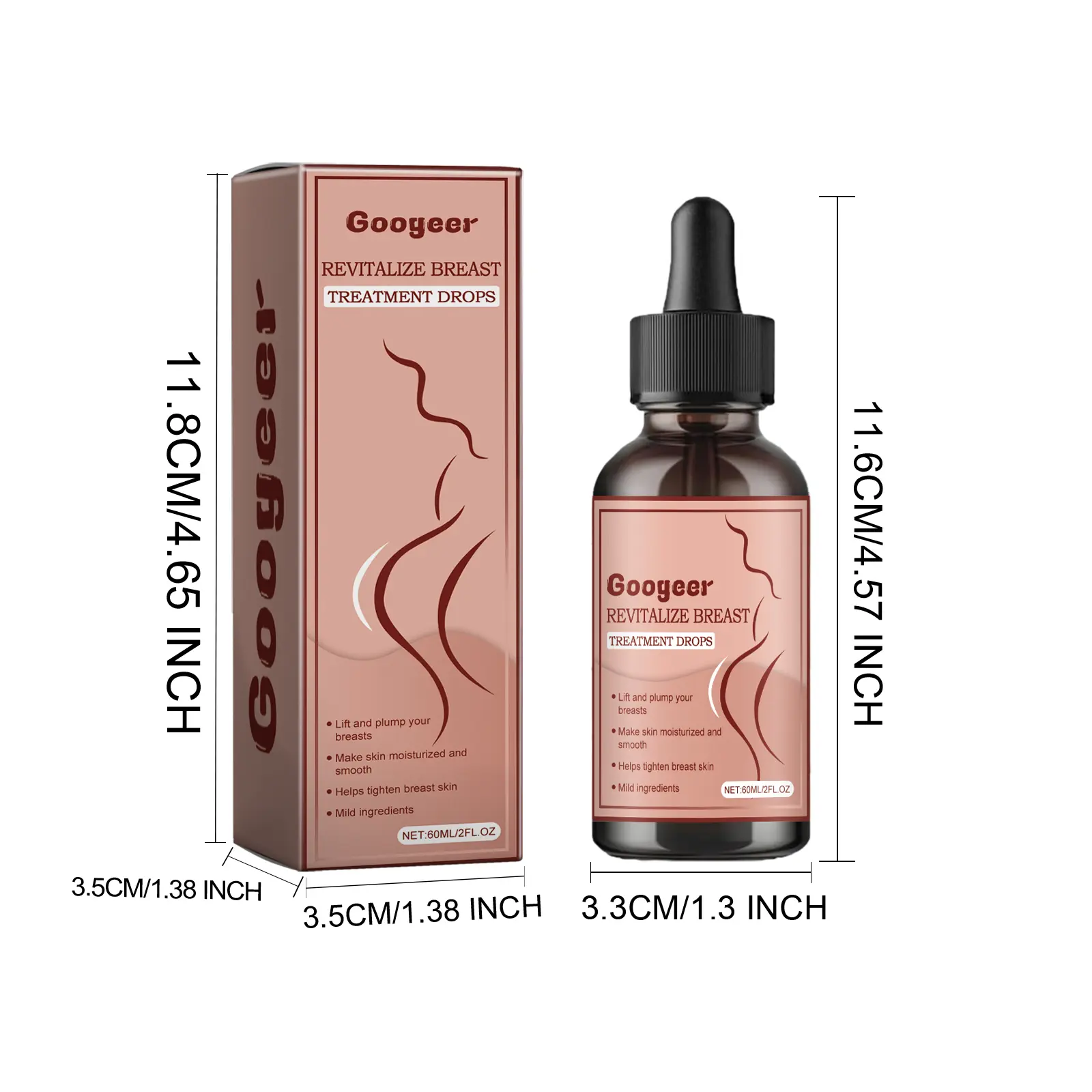Breast Firming Drops for Lifting and Moisturizing - Googeer Revitalize 7 googeer revitalize breast treatment drops GOA06 A008 60 PK1 1218