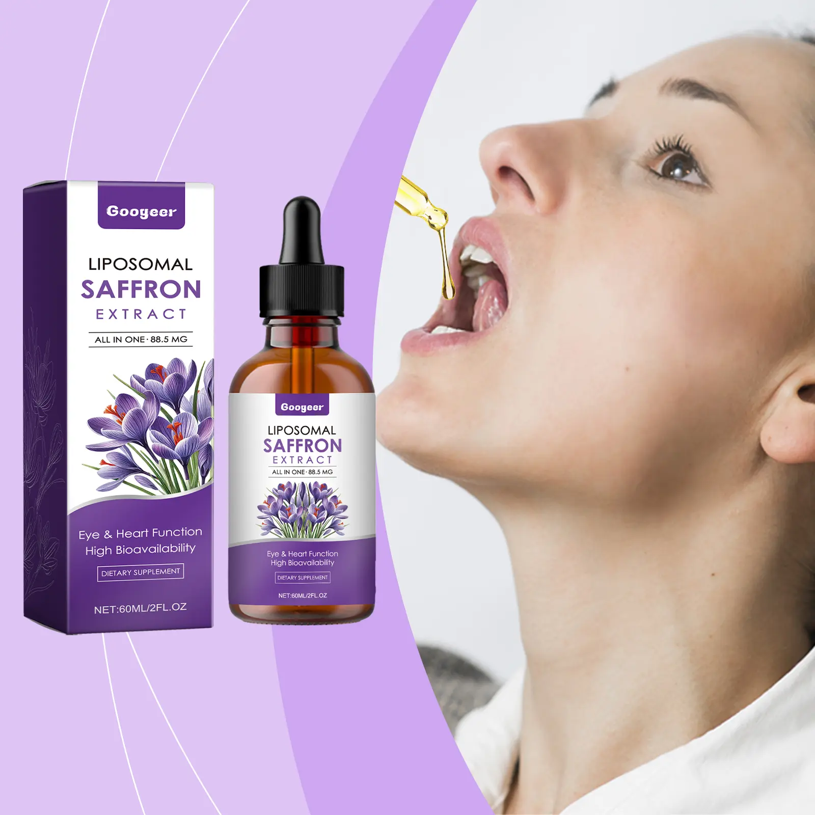 Saffron Supplement Drops for Eye Support and Energy - Googeer 8 googeer saffron supplement drops GO I02 0181 01 519