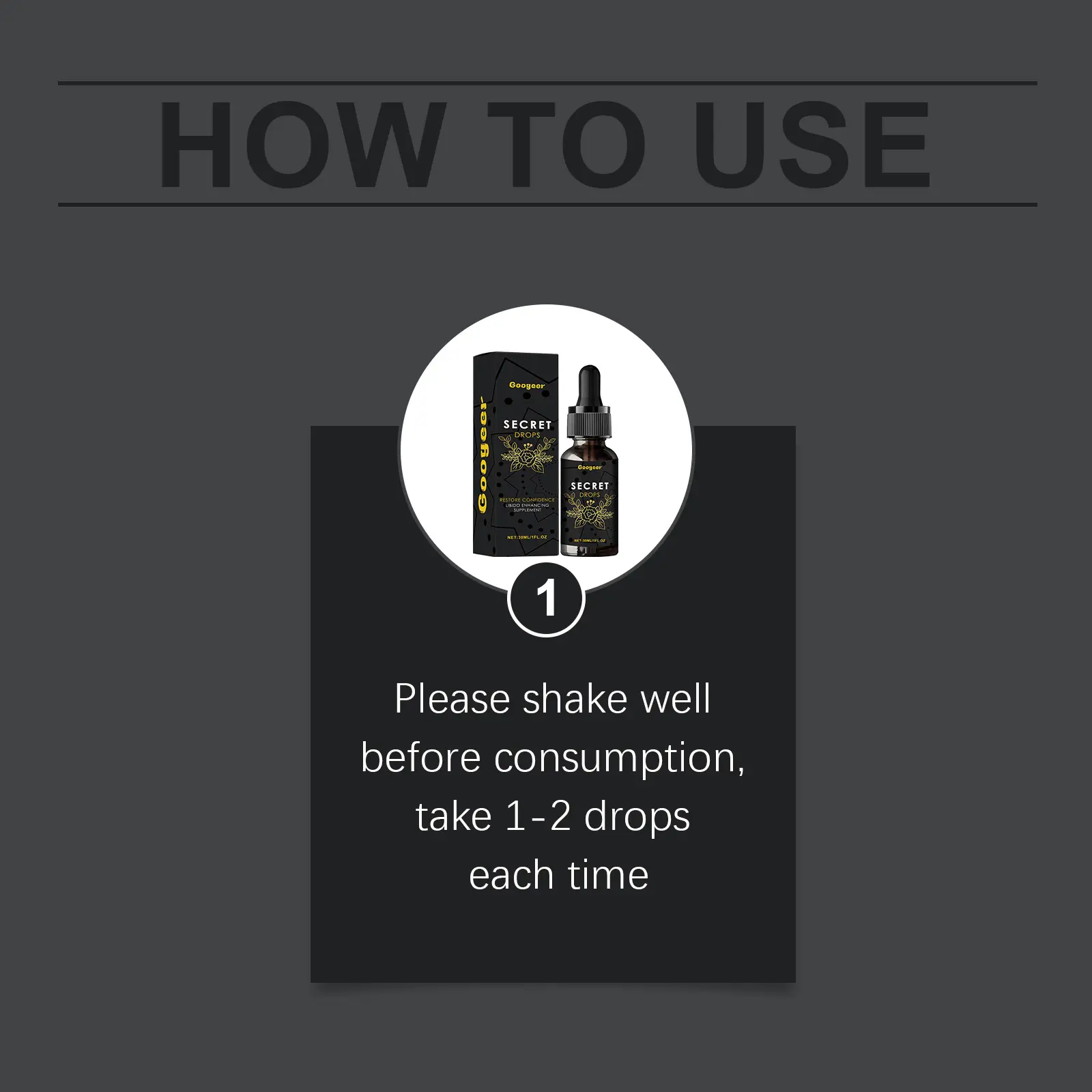 Men's Body Nutrition Drops for Daily Wellness - Googeer 10 googeer secret drops men GO I02 0156 01 790