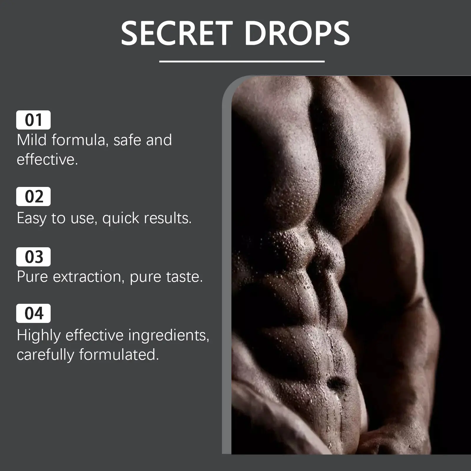 Men's Body Nutrition Drops for Daily Wellness - Googeer 13 googeer secret drops men GO I02 0156 01 793