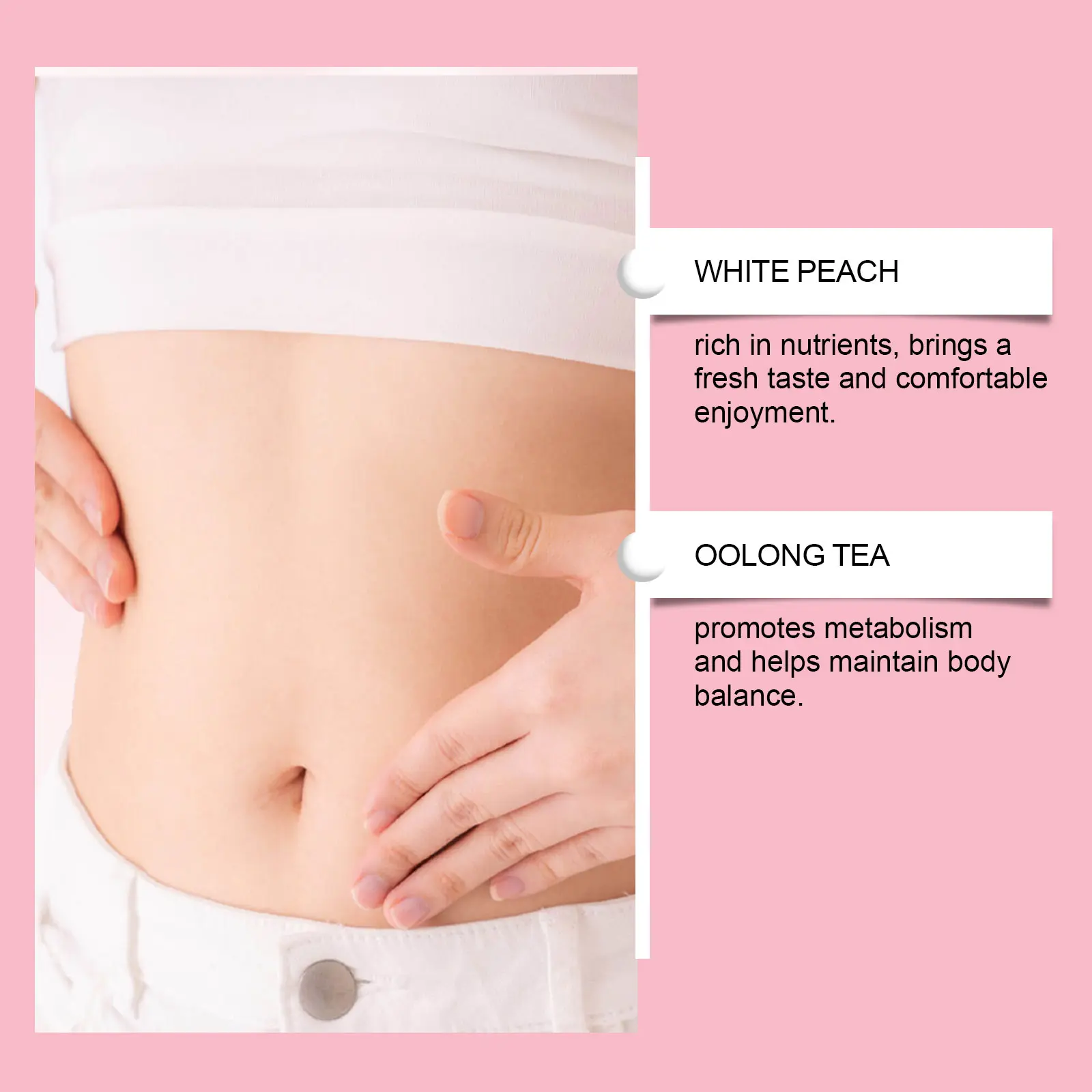 White Peach Oolong Herbal Tea - Refreshing Aromatic Blend 16 googeer slim shaping detox tea GO B08 0006 01 5188