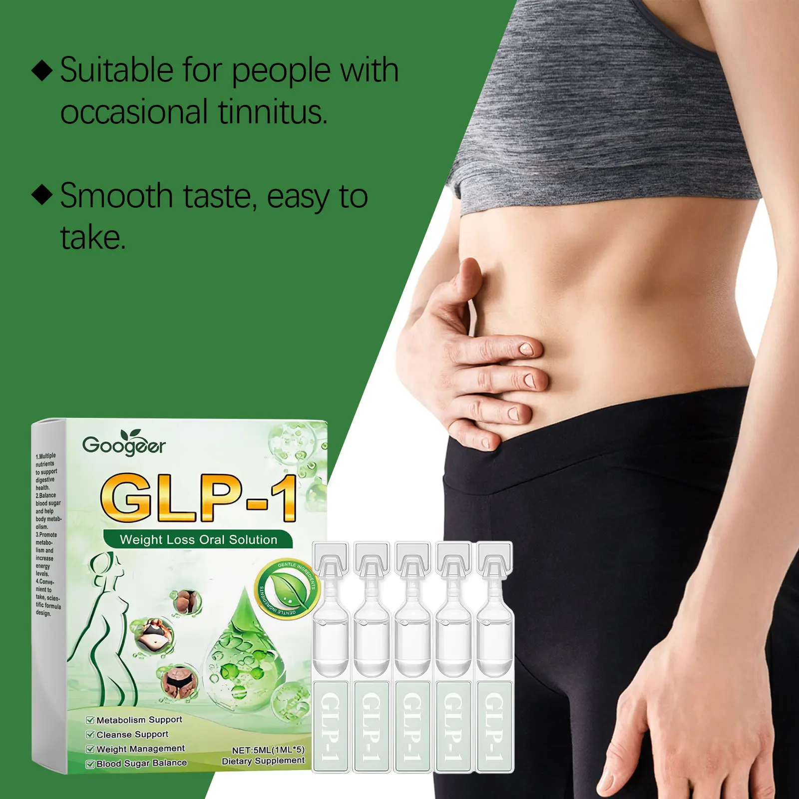 Weight Management Drops with Herbal Extracts & Gluconolactone 13 googeer slimming body shaping drops GO I02 0231 01 5346