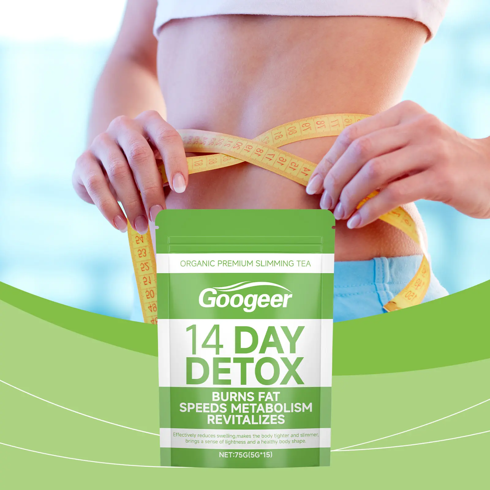 Organic Slimming Detox Tea with Licorice & Orange Peel - Googeer 8 googeer slimming detox tea organic GO I01 0021 01 284