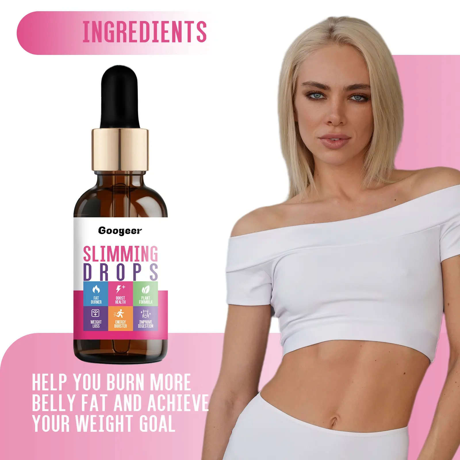 Apple Cider Vinegar Slimming Drops for Daily Wellness - Googeer 13 googeer slimming drops shaping brain GOI02 A009 30 PK1 1760