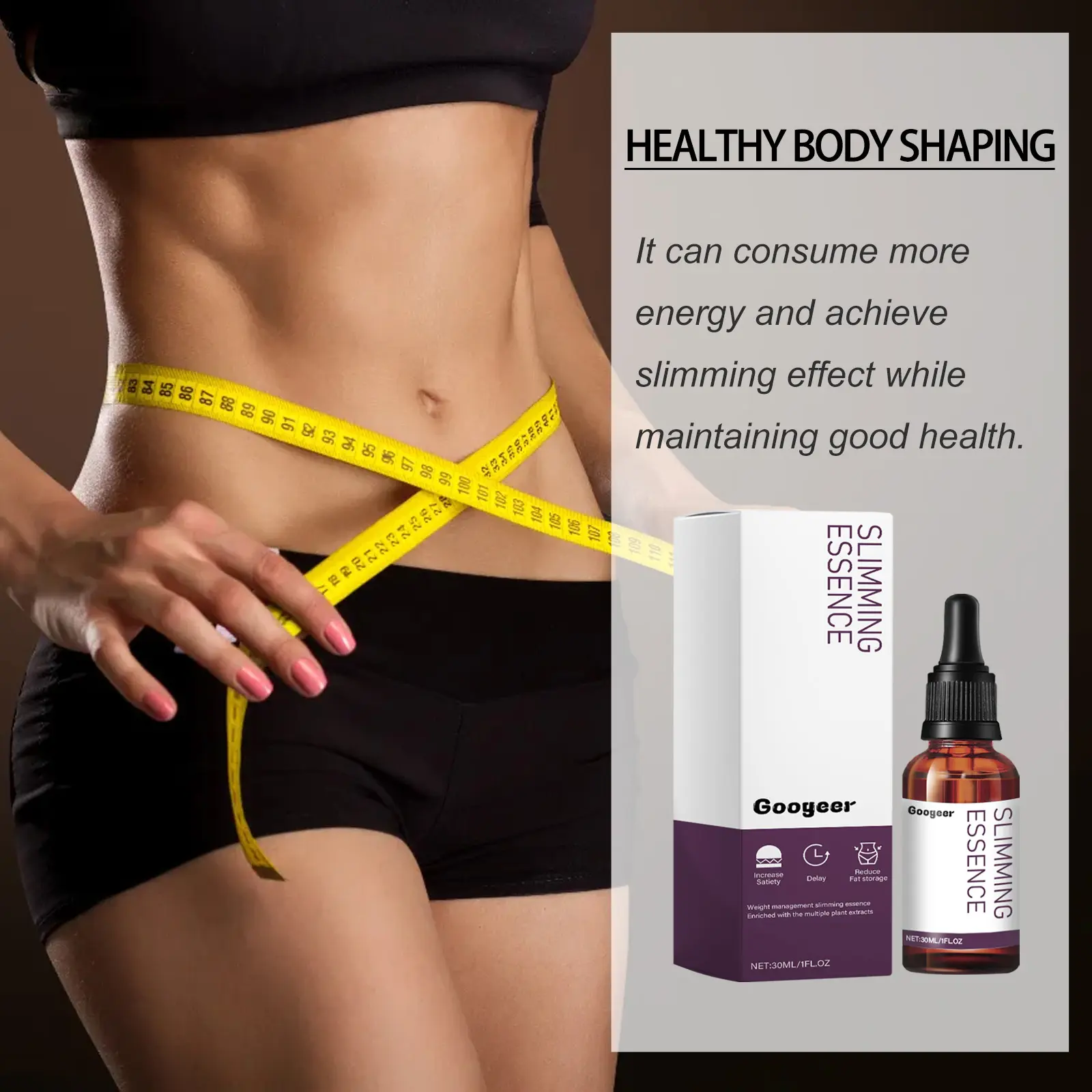 Slimming Essence Drops for Body Toning and Curves - Googeer 11 googeer slimming essence compact body GOI02 A036 30 WH1 2039