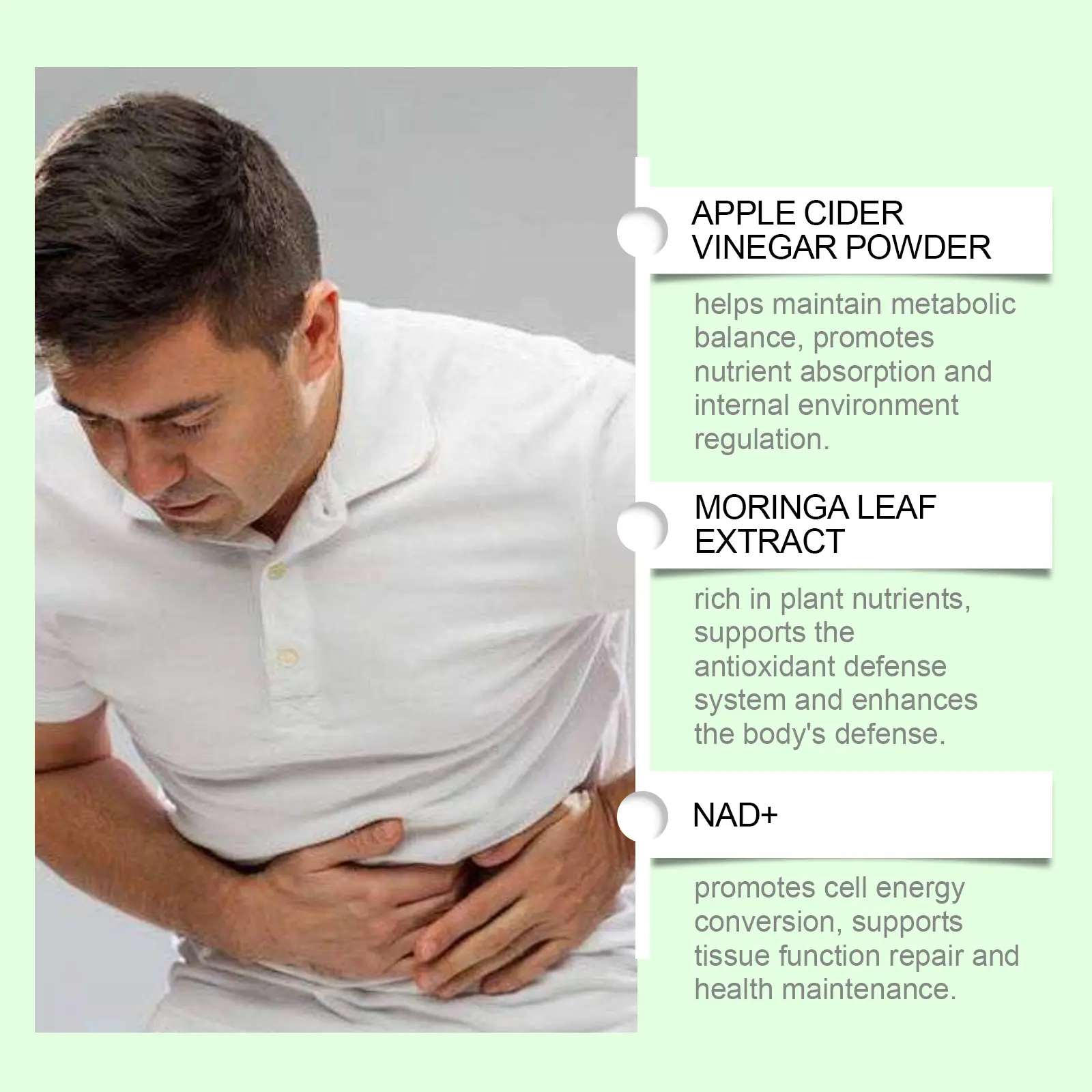 Apple Cider Vinegar & Moringa Leaf Popping Beads with NAD+ 13 googeer slimming healthy digestion GO I02 0230 01 5341