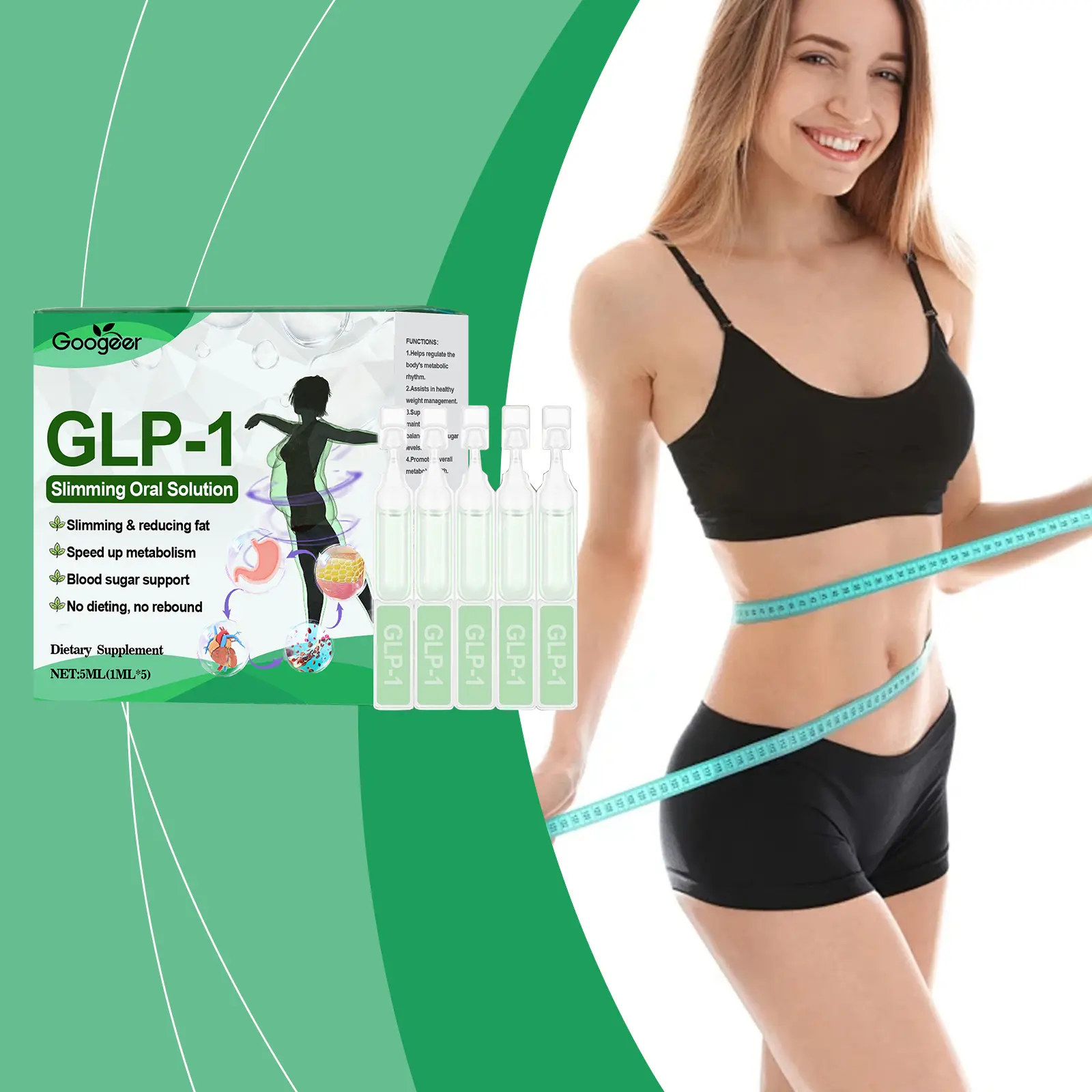 Mint Slimming Oral Liquid - Body Care & Wellness Formula 8 googeer slimming oral solution GO I03 0034 01 5393