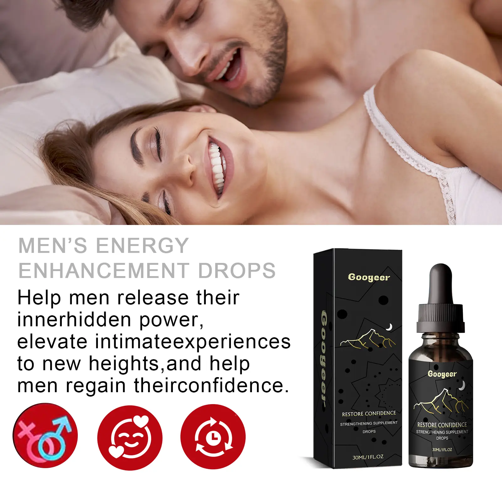 Strengthening Supplement Drops for Vitality and Fatigue Relief | Googeer 11 googeer strengthening supplement drops male GOH02 A047 30 BK1 1550