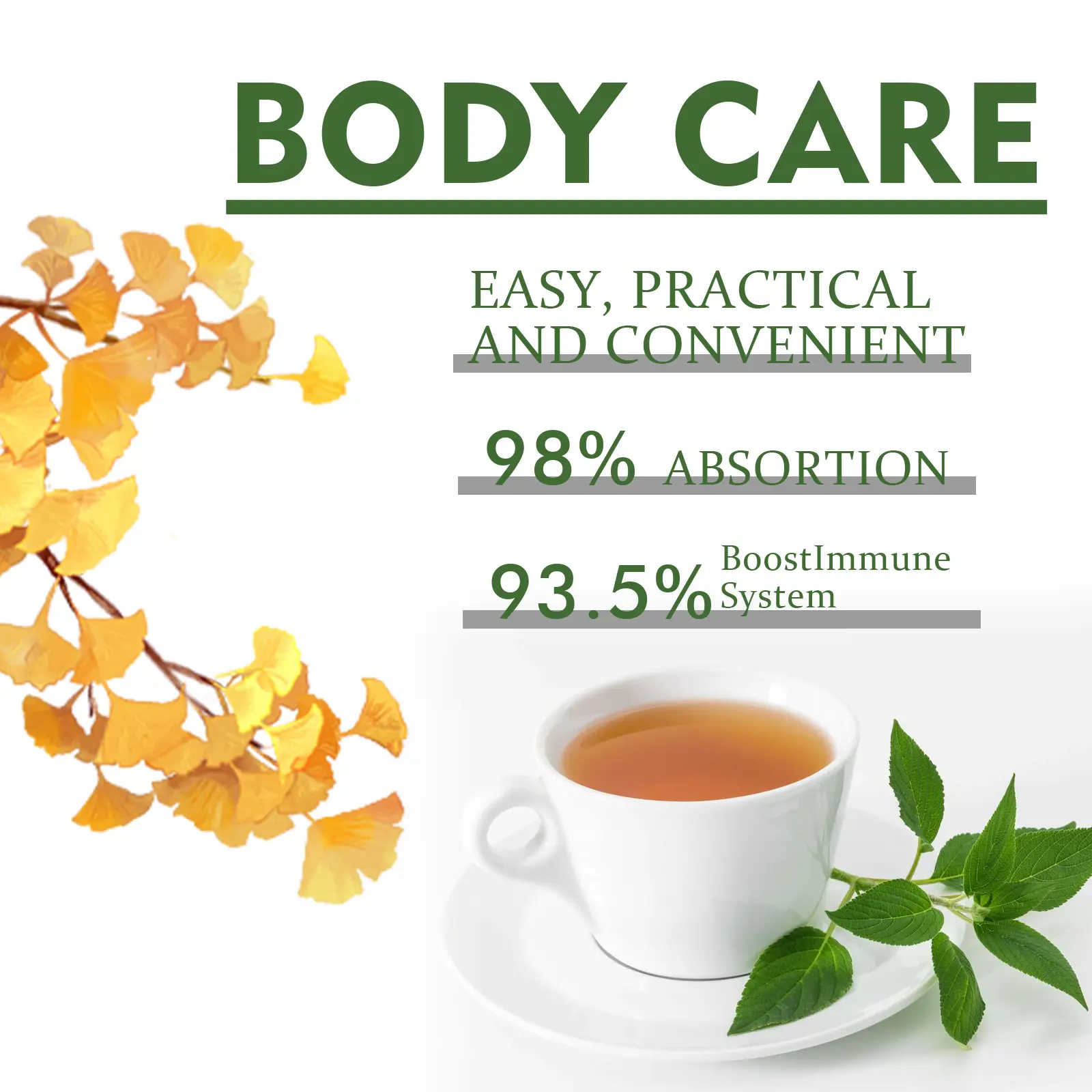 Sugardown Herbal Tea Bags with Green Tea & Dandelion - Googeer 13 googeer sugardown tea sugar soothing GOH01 A001 6 GN1 2434