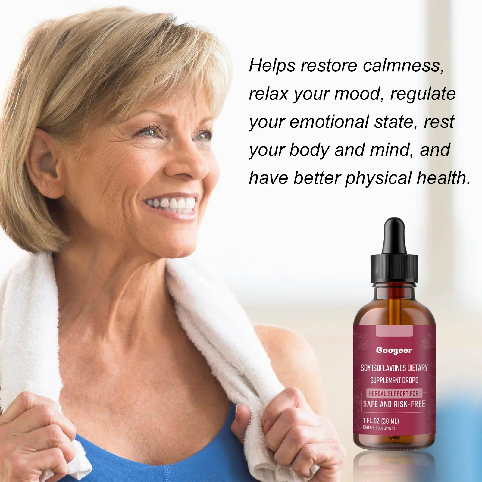 Women's Wellness Supplement Drops with Lavender & Raspberry - Googeer 10 googeer supplement drops women discomfort GOH02 A046 30 RD1 1534