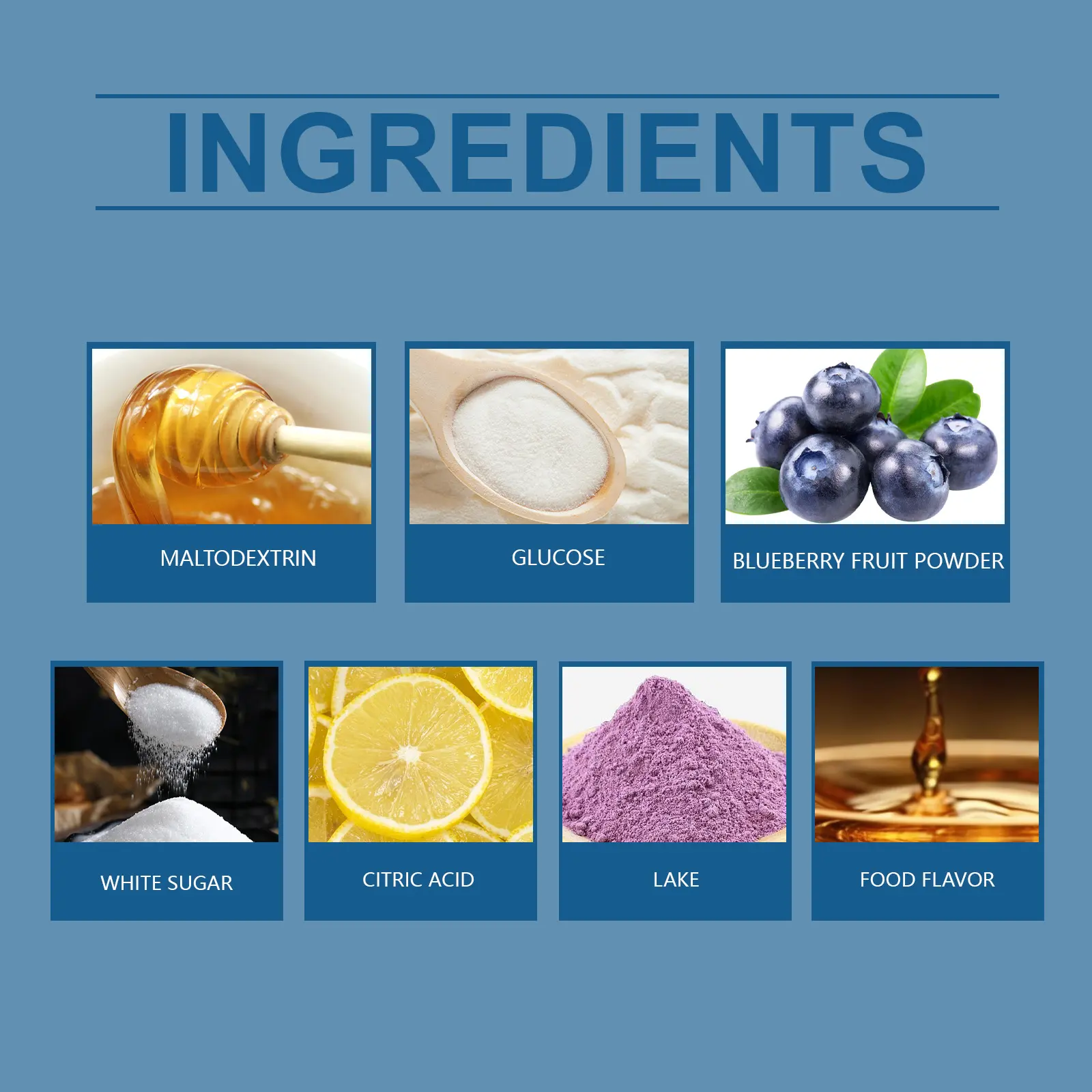 Blueberry Collagen Supplement Powder - Energy Support Formula 9 googeer supplement powder body GO A05 0001 01 4172