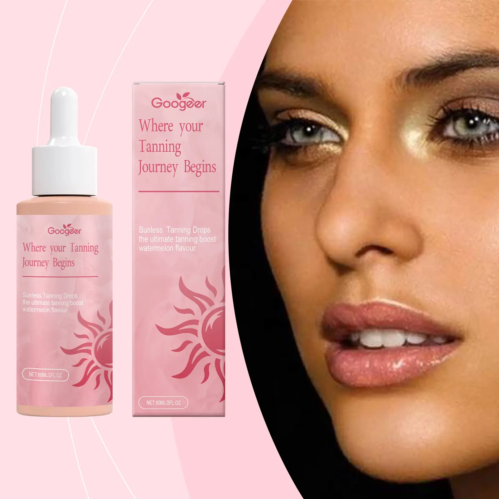 Googeer Tanning Drops for Body Treatment for Natural Skin Glow 8 googeer tanning drops body treatment GO I03 0030 01 299