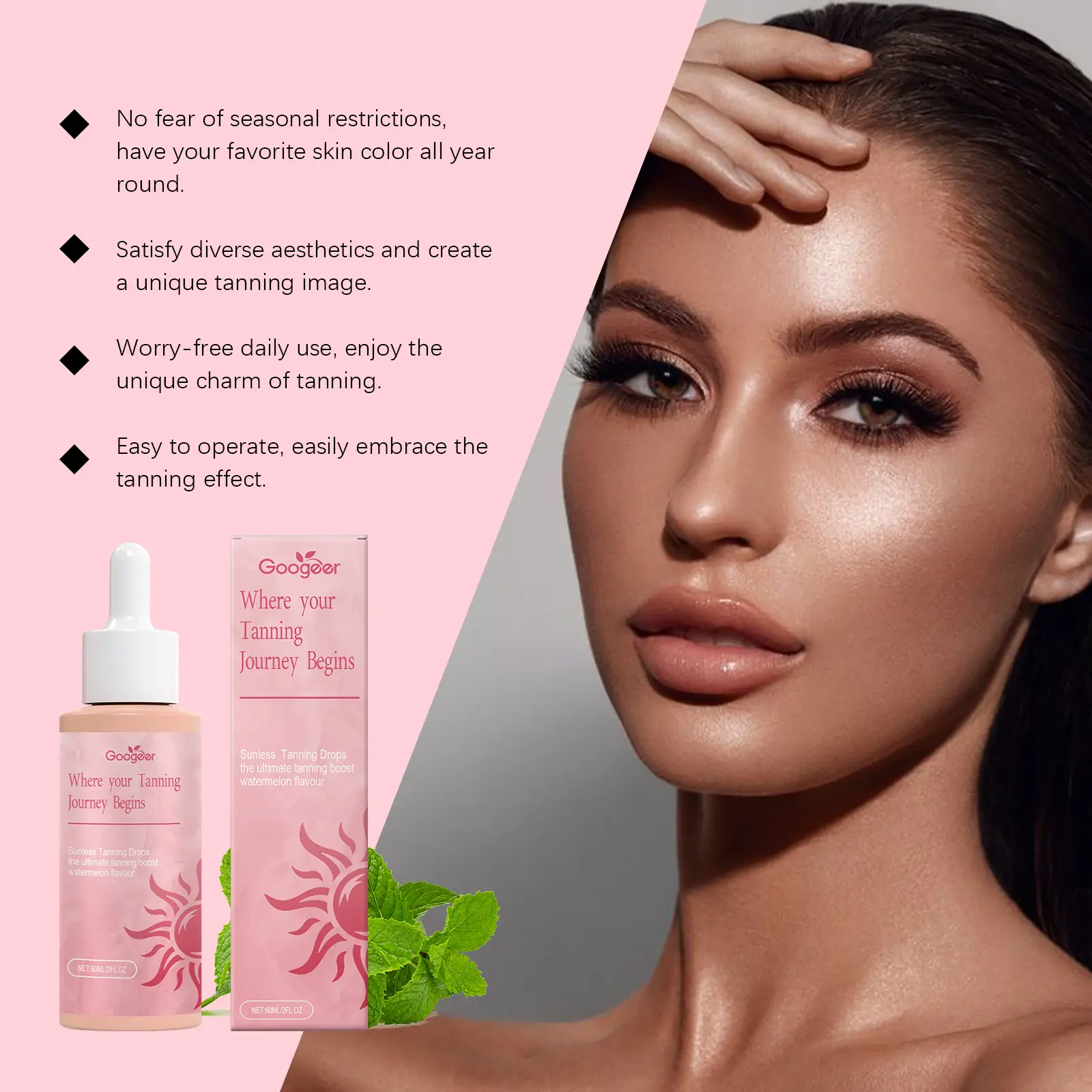 Googeer Tanning Drops for Body Treatment for Natural Skin Glow 11 googeer tanning drops body treatment GO I03 0030 01 300